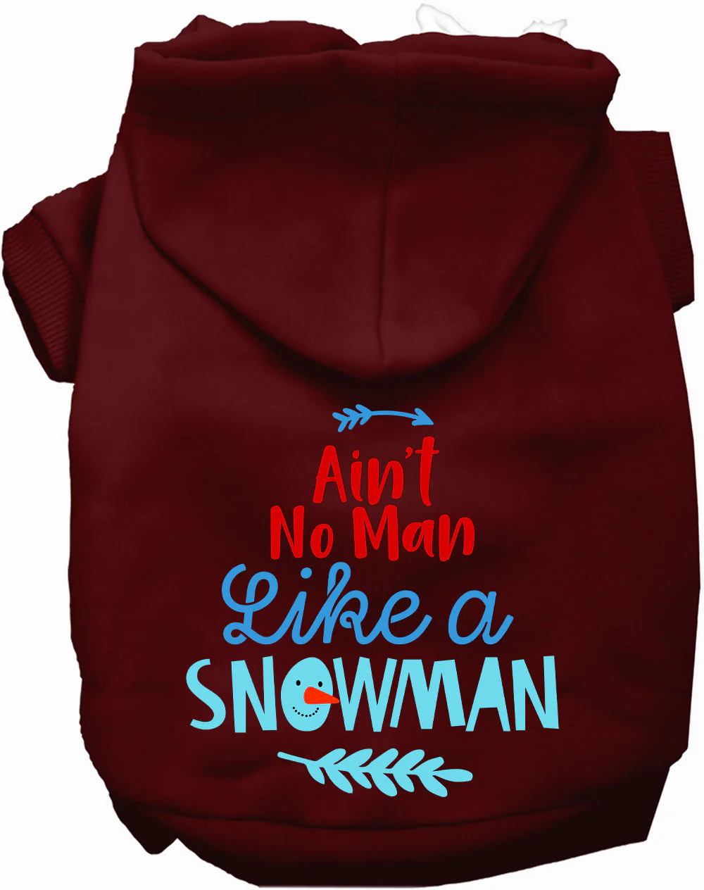 Ain't No Man Like a Snowman Pet Hoodie - Image 10