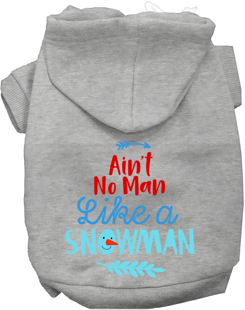 Ain't No Man Like a Snowman Pet Hoodie - Image 8