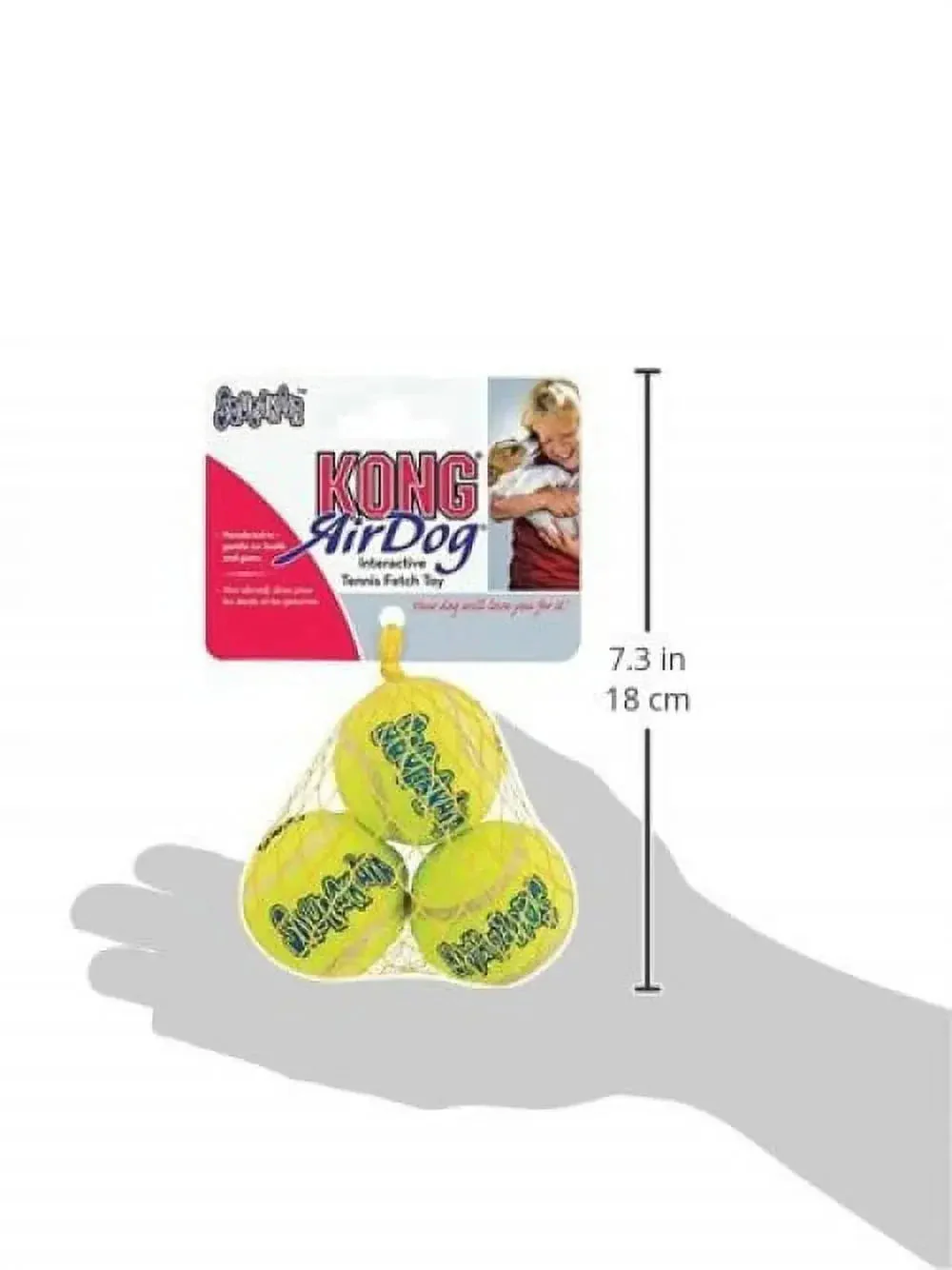 Air Dog Squeakair Dog Toy Tennis Balls, X-Small, 6-Balls - Image 3