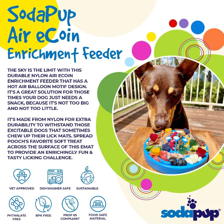 Air Nylon eCoin Lick Mat for Dogs - Durable Enrichment Toy | SodaPup - Image 2