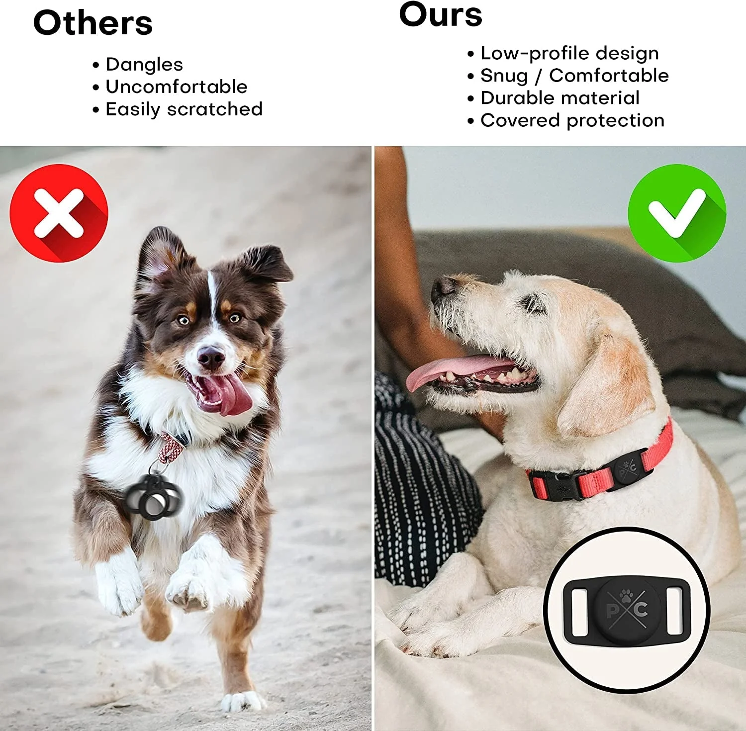Airtag Dog Collar Holder, Extra-Durable, Lightweight, - Image 5
