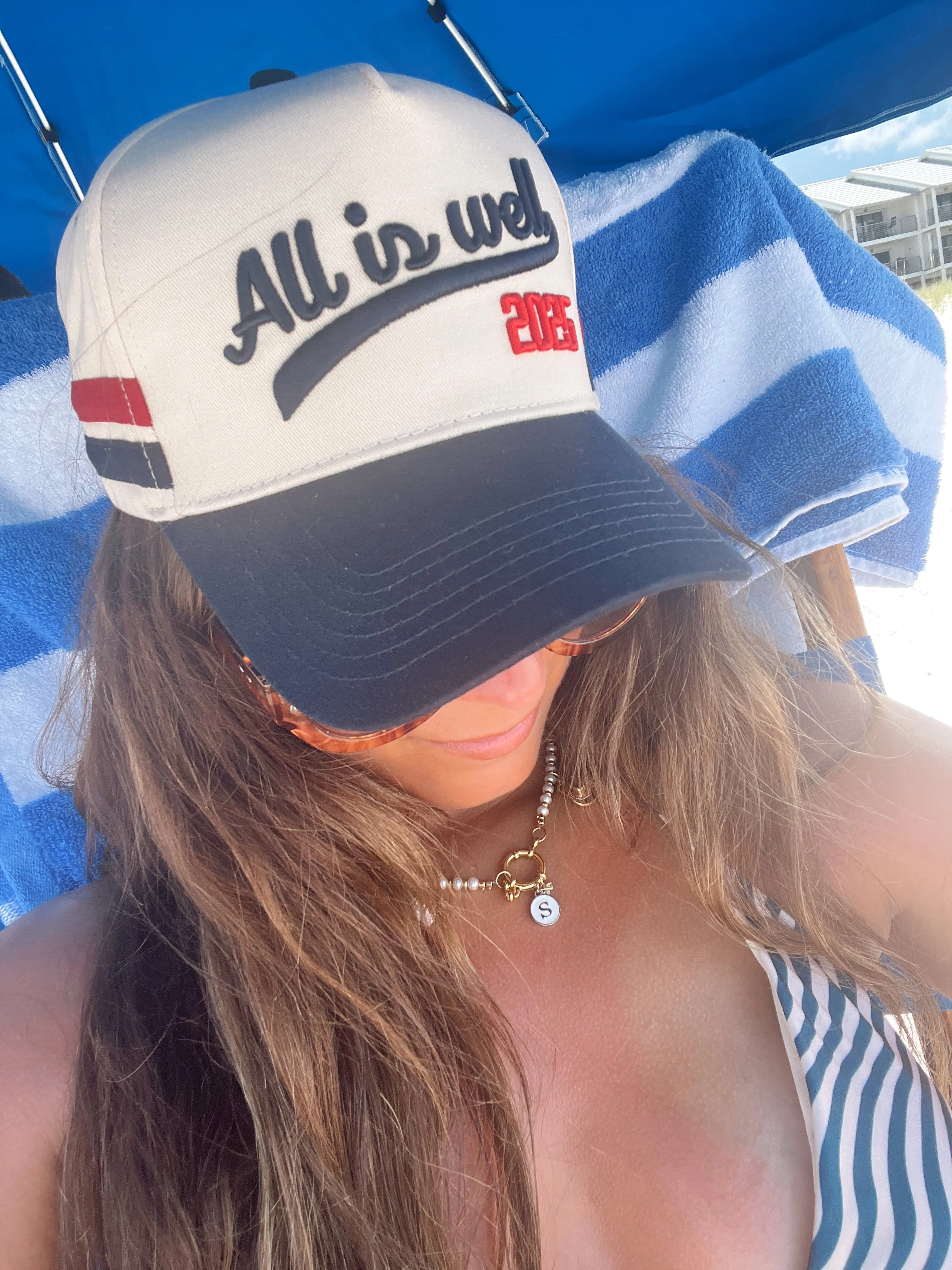 All is Well - Navy Vintage Trucker Hat - Image 4