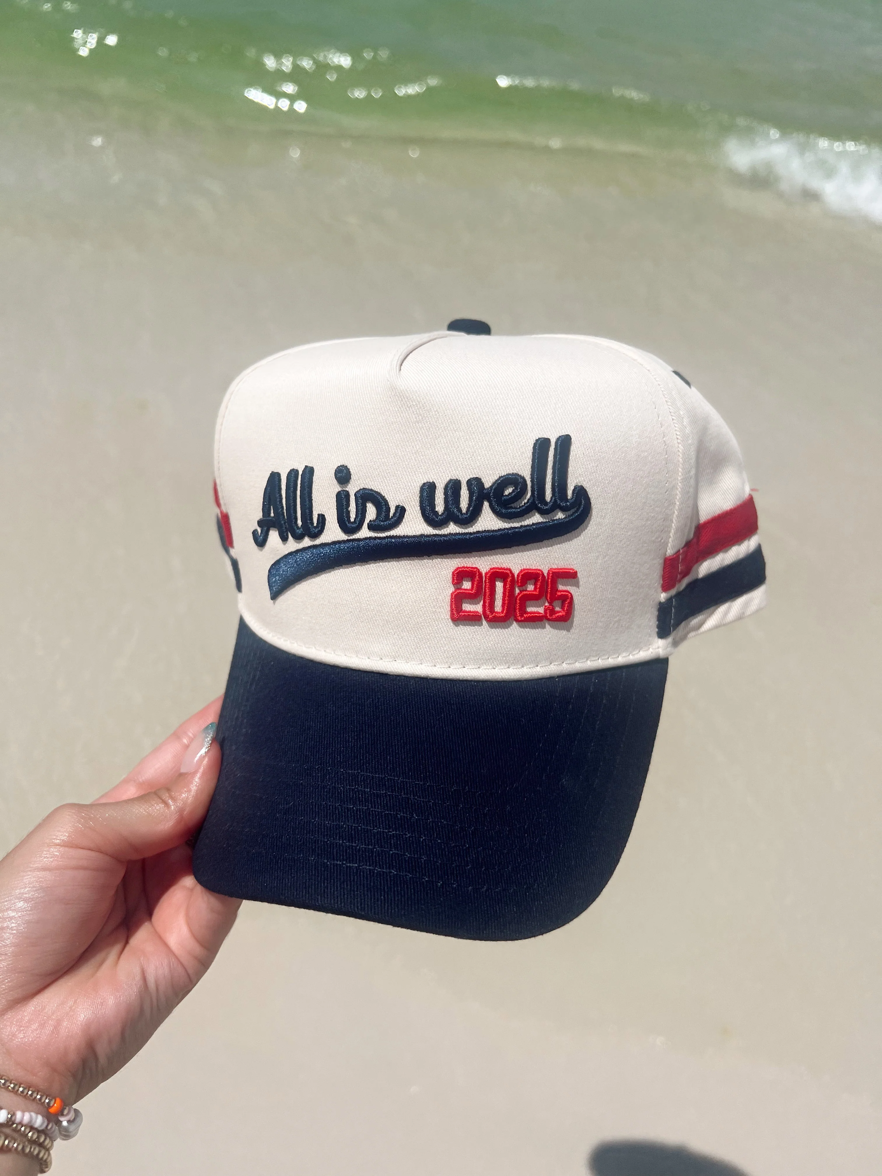 All is Well - Navy Vintage Trucker Hat - Image 5