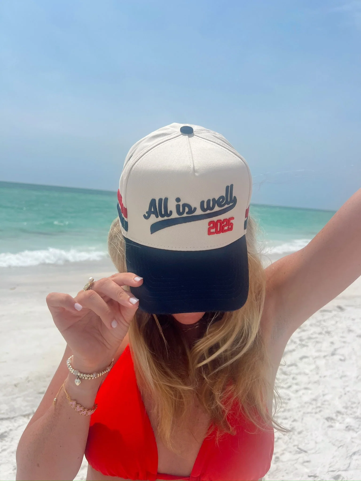 All is Well - Navy Vintage Trucker Hat - Image 6