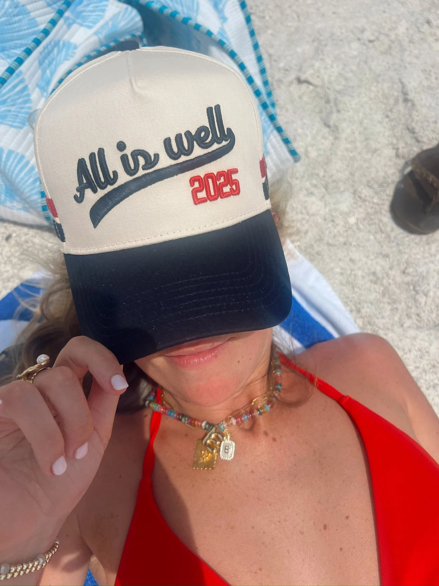 All is Well - Navy Vintage Trucker Hat - Image 9