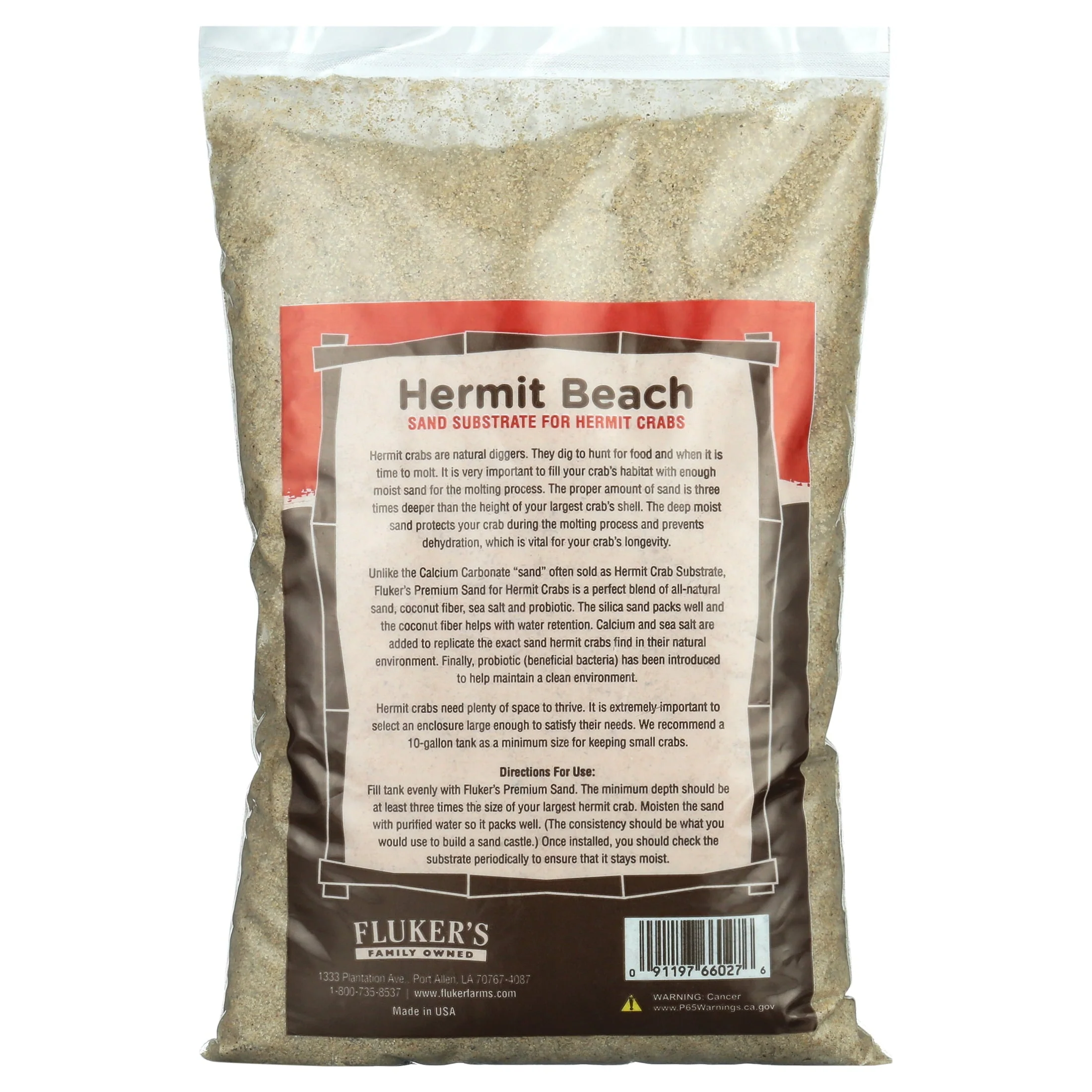 All- Natural Beach Sand Substrate for Hermit Crabs - Image 2