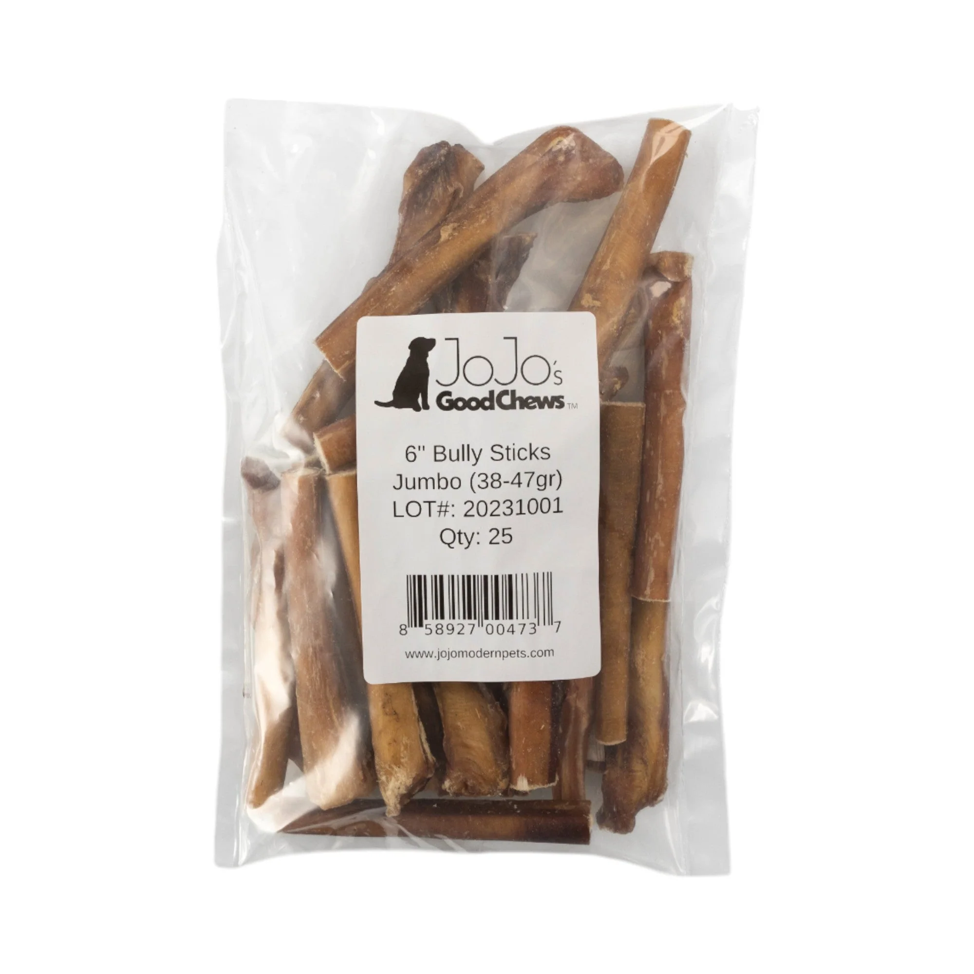 All-Natural Beef Bully Sticks Dog Treats, Single Ingredient & Long-Lasting Chews – 6-Inch Jumbo (25/case) - Image 4