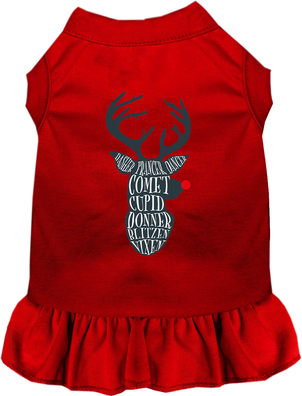 All Santa's Deer Christmas Pet Dress - Image 7