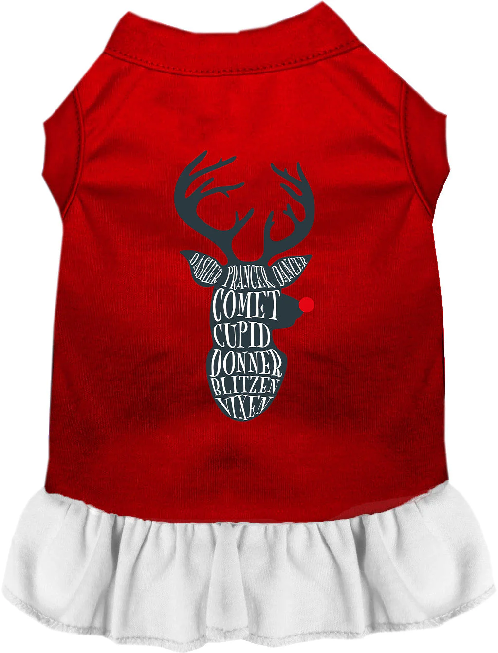 All Santa's Deer Christmas Pet Dress - Image 8