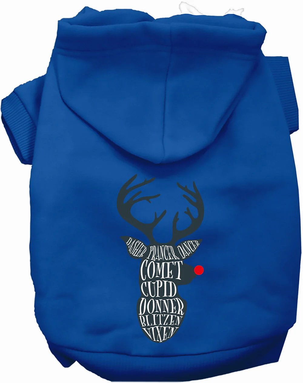 All Santa's Deer Christmas Pet Hoodie - Image 3