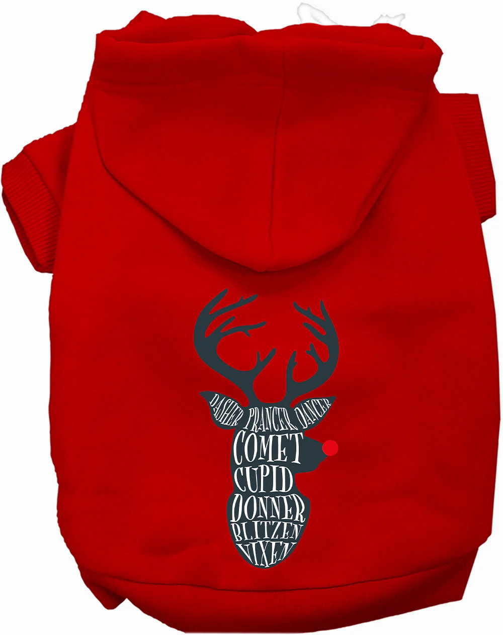 All Santa's Deer Christmas Pet Hoodie - Image 7