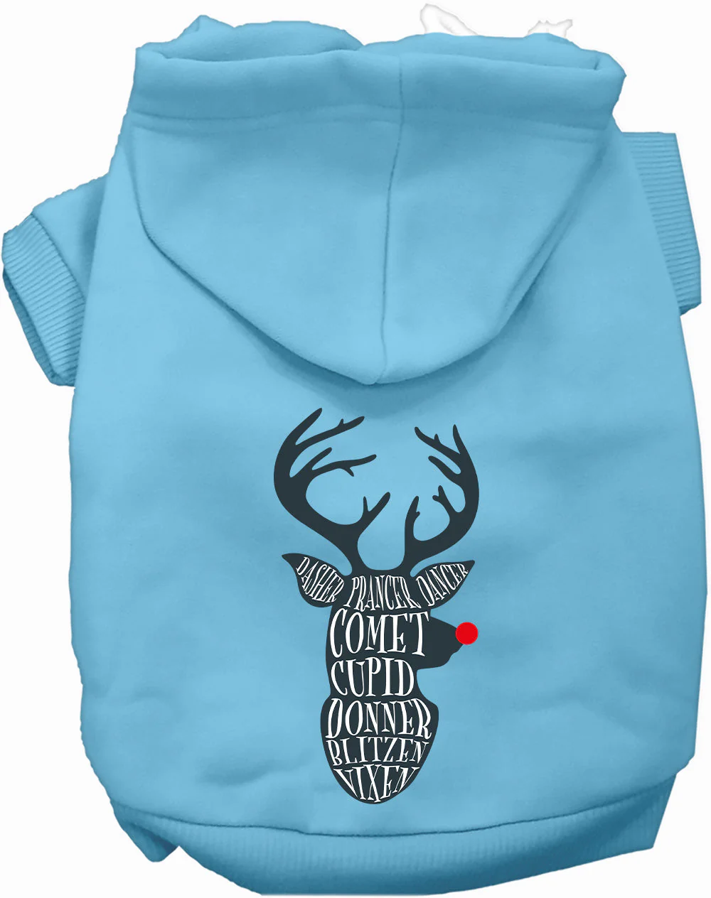 All Santa's Deer Christmas Pet Hoodie - Image 8