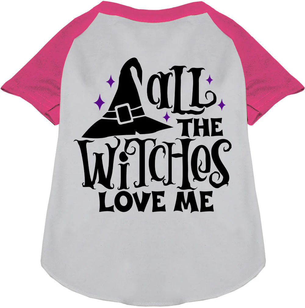 All the Witches Love Me! Pet Raglan Shirt - Image 3