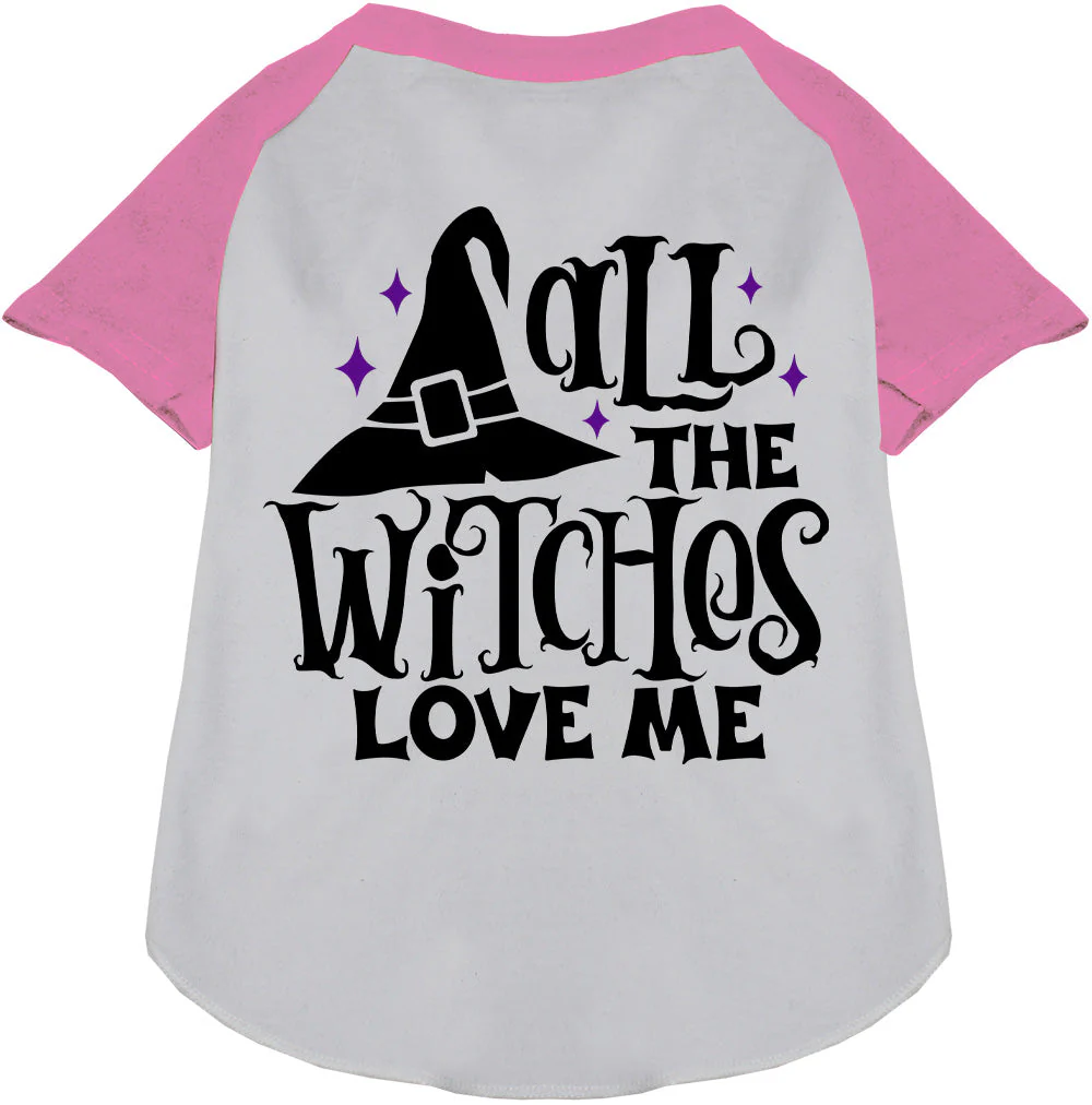 All the Witches Love Me! Pet Raglan Shirt - Image 4