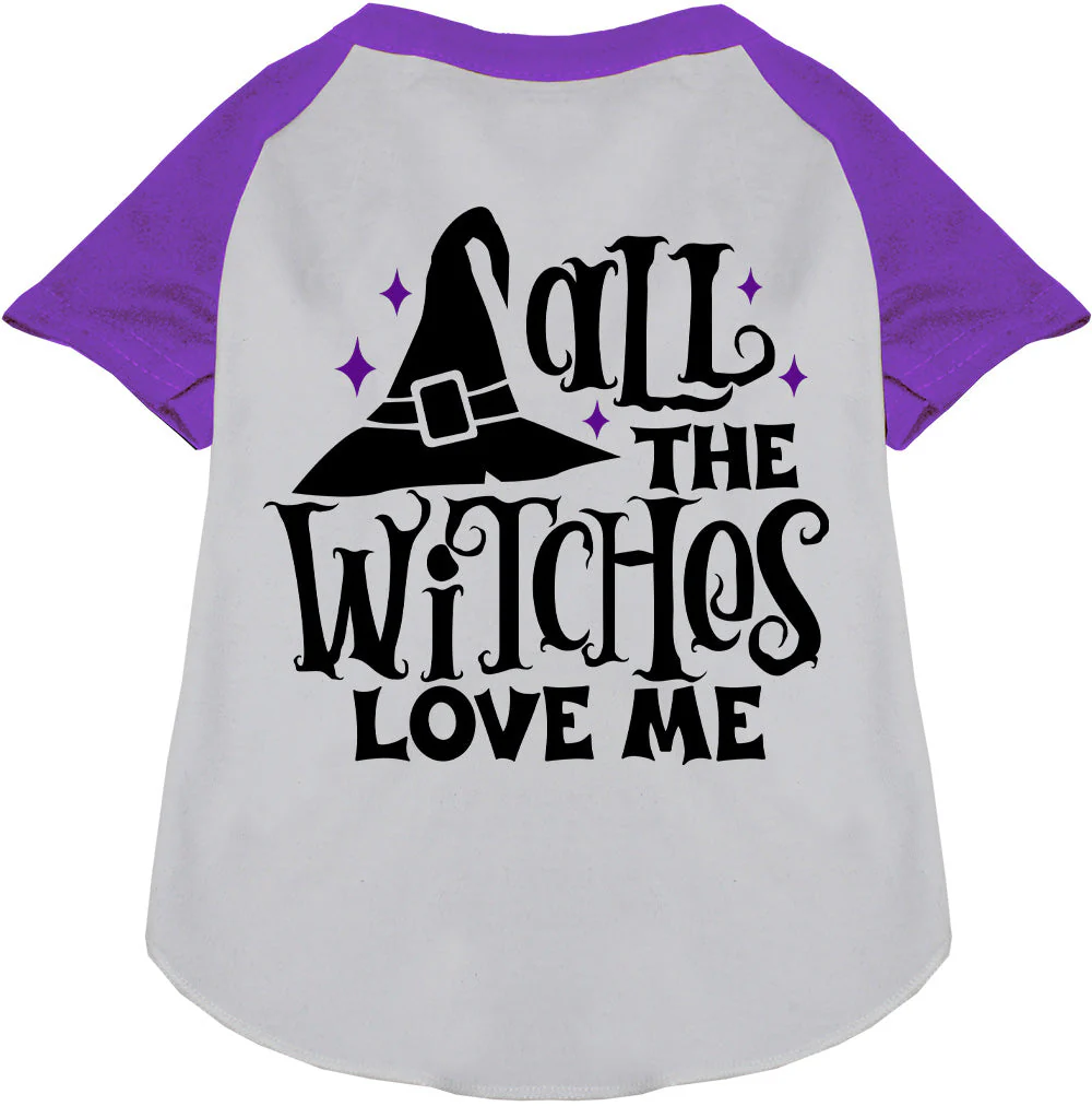 All the Witches Love Me! Pet Raglan Shirt - Image 5
