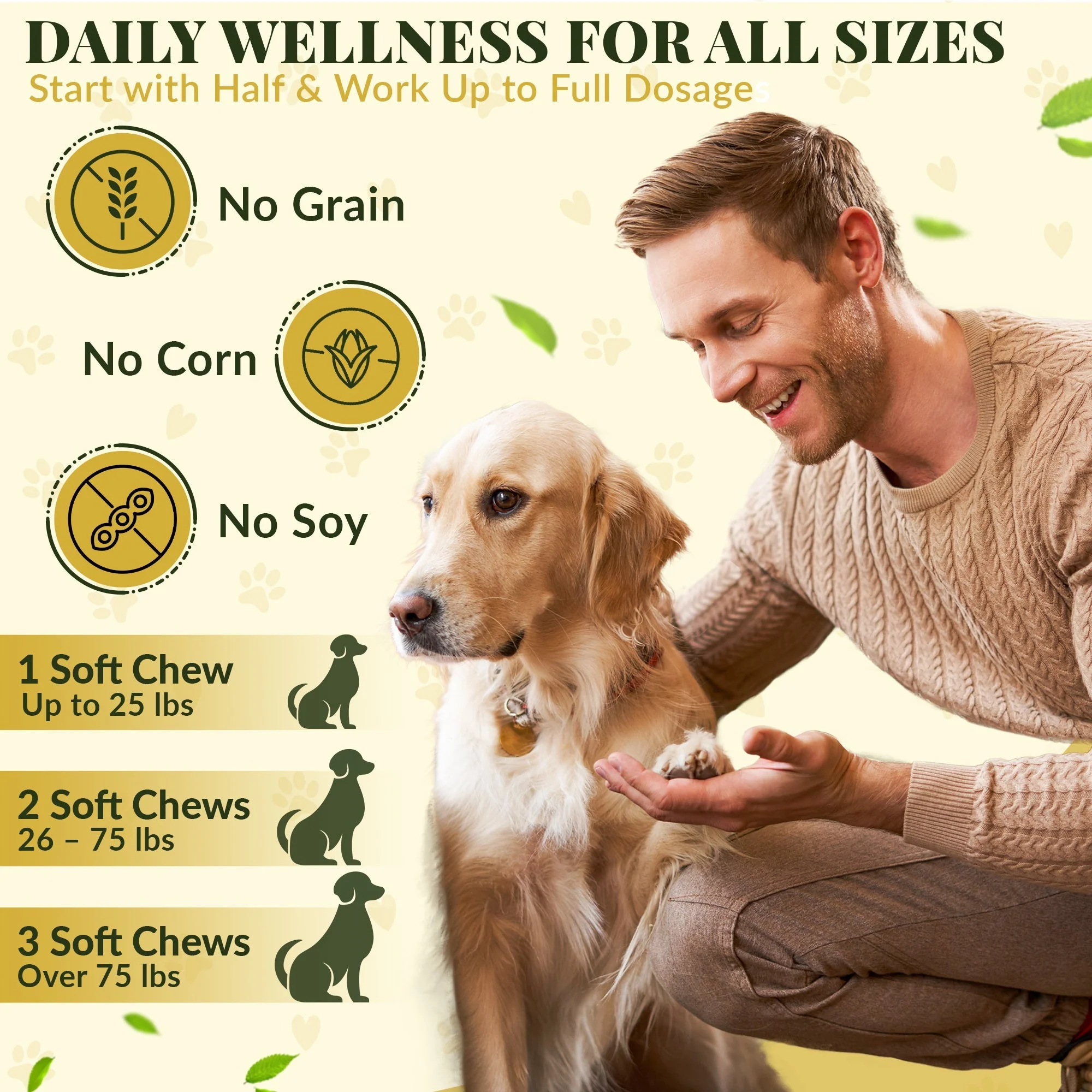Allergy & Immune Bites for Dogs – Colostrum, Probiotics & Omega-3 – Seasonal Allergy & Itchy Skin Relief – Peanut Butter Flavor - Image 4