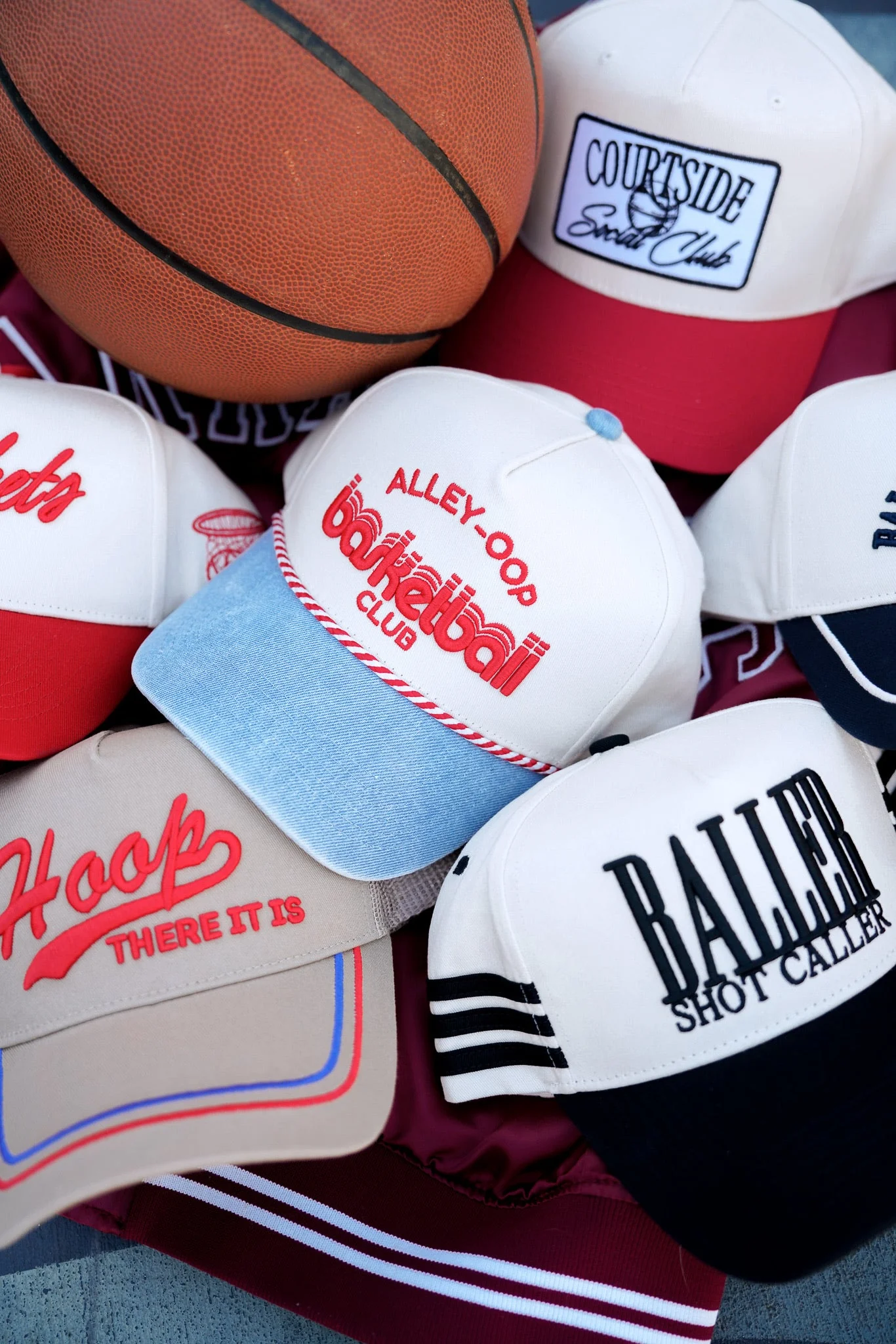 Alley Oop Basketball Club - Denim Vintage Trucker Hat - Image 4