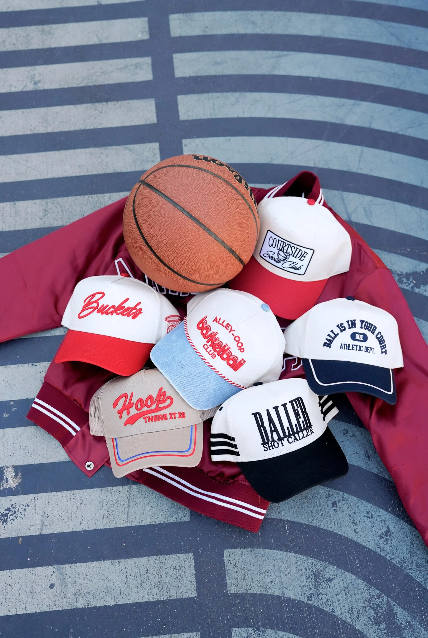 Alley Oop Basketball Club - Denim Vintage Trucker Hat - Image 5