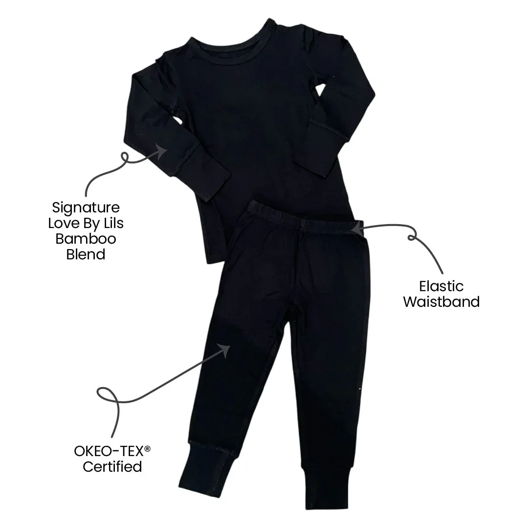 Allie Black Bamboo 2-Piece Long Sleeve Set - Image 2