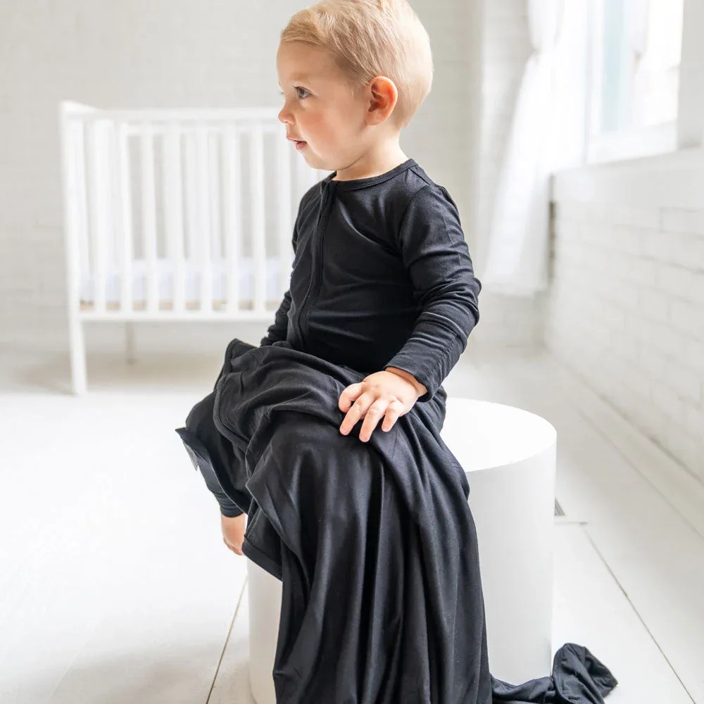 Allie Black Bamboo Convertible Footie (2T-4T) - Image 4