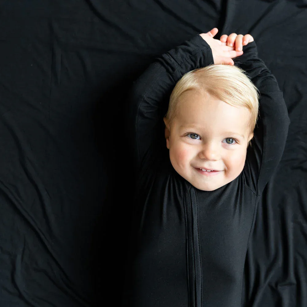Allie Black Bamboo Convertible Footie - Image 6