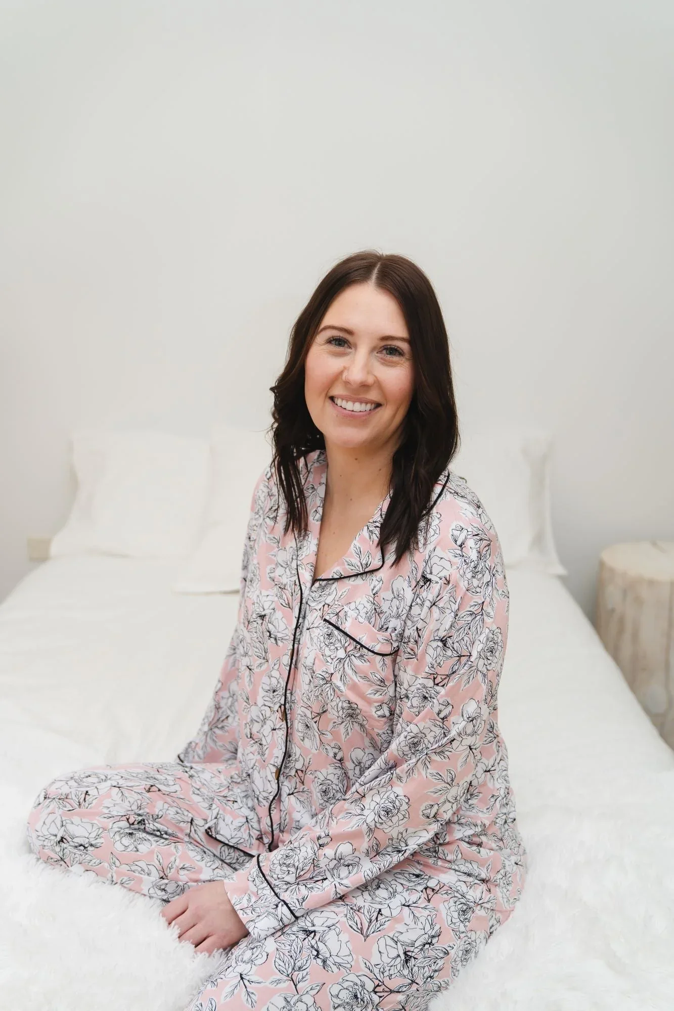 Allie Floral Bamboo Women's Luxe Lounge Set - Image 3