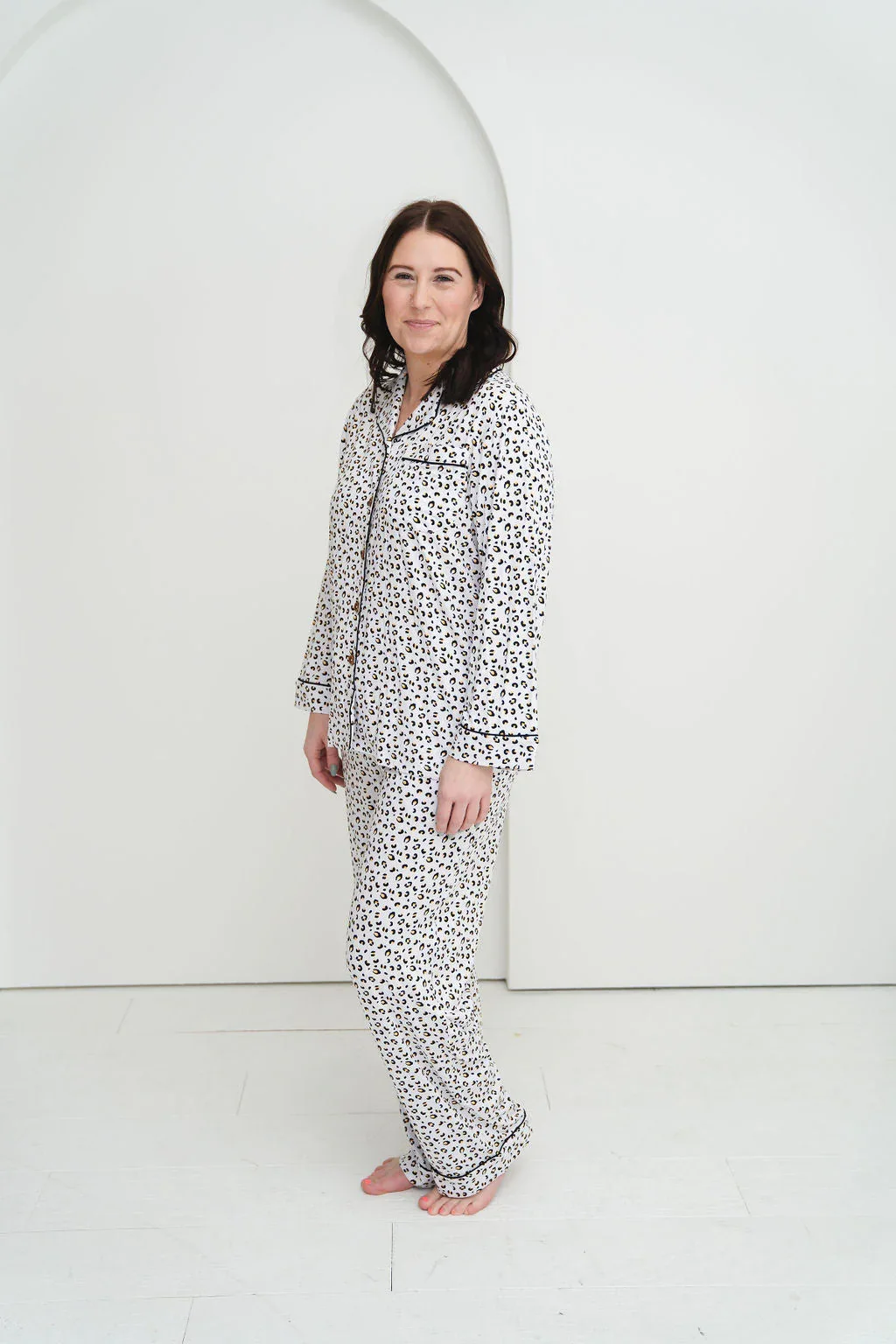 Allie Leopard Bamboo Women's Luxe Lounge Set - Image 3