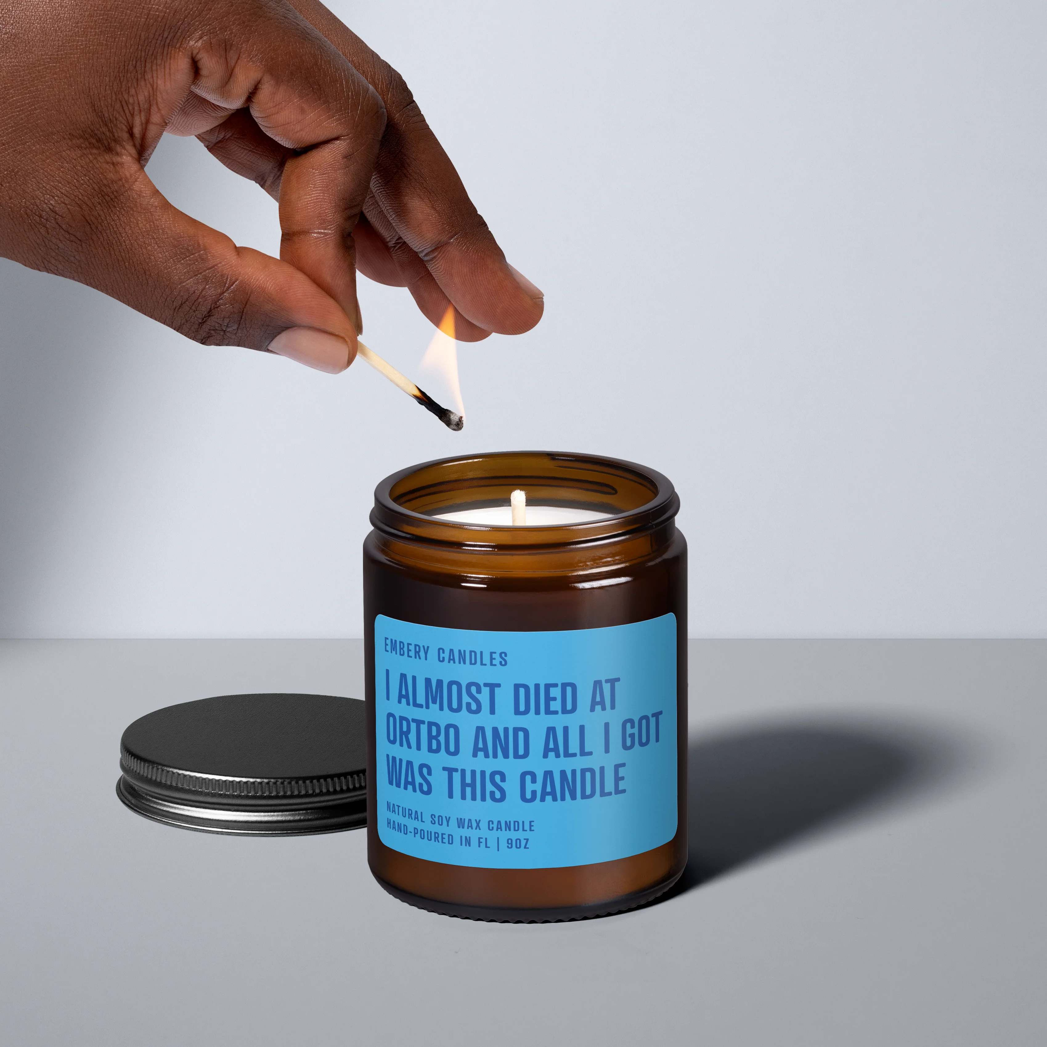 Almost Died At ORTBO | Soy Wax Scented Candle - Image 2