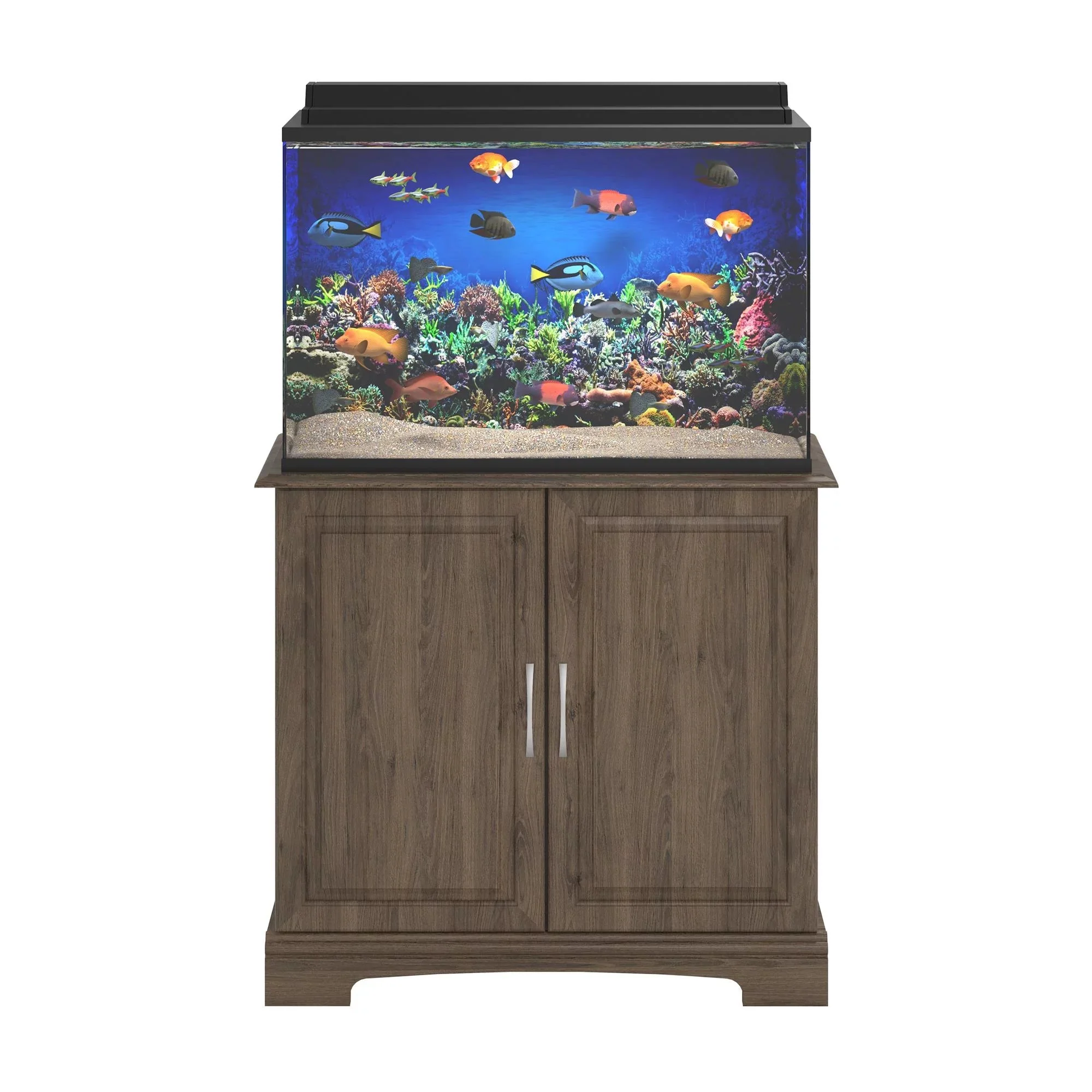 Alta Vista 29 - 37 Gallon Aquarium Stand, Rustic Oak - Image 3
