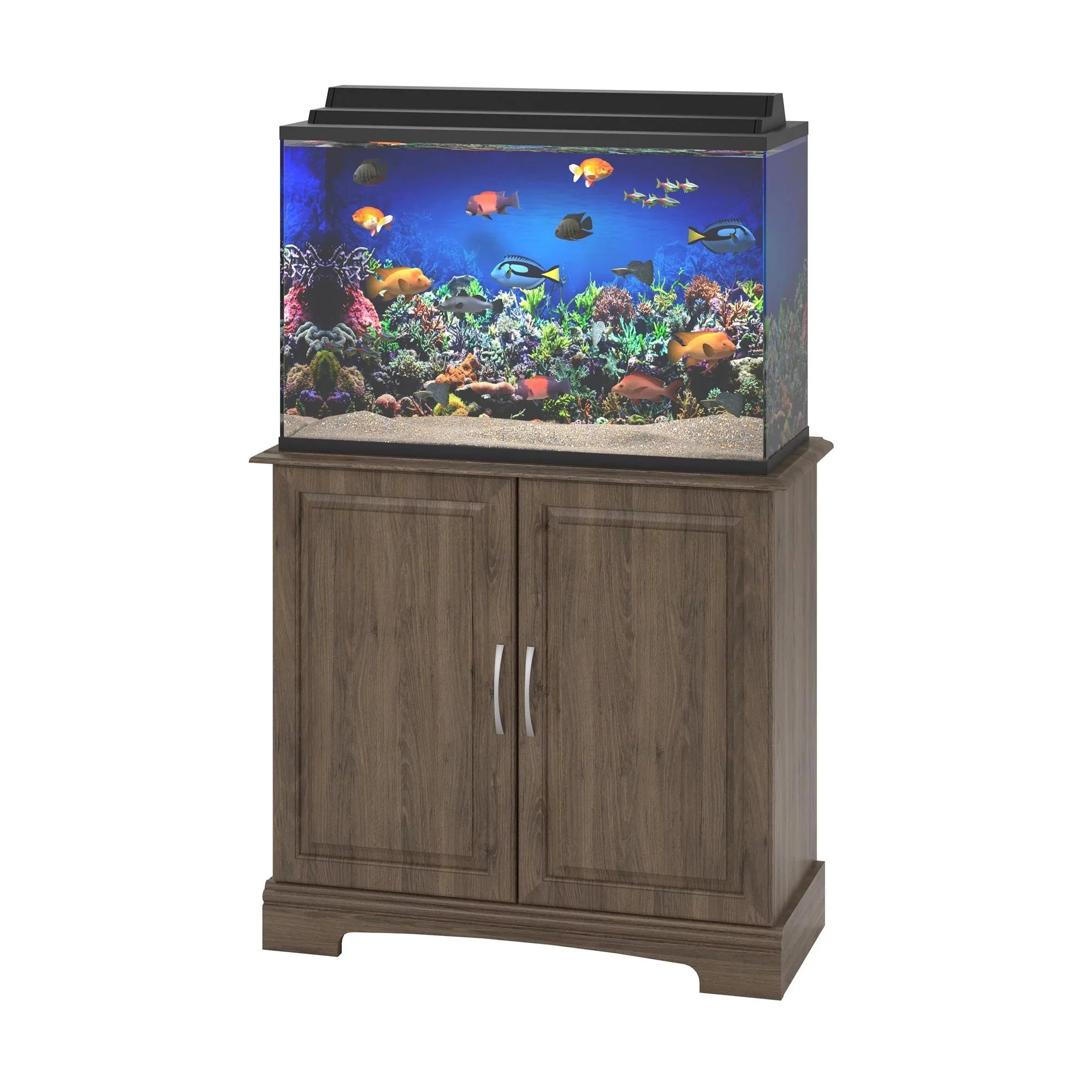 Alta Vista 29 - 37 Gallon Aquarium Stand, Rustic Oak - Image 4
