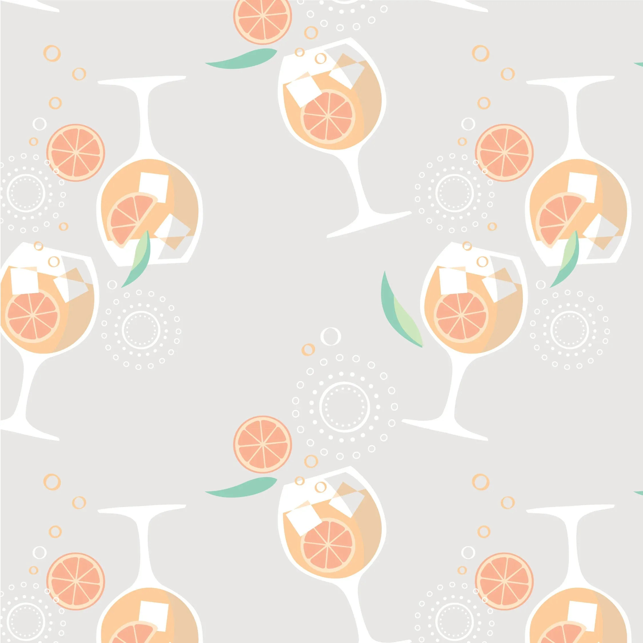 Amalfi Coast Aperol Spritz Gray Zippered Romper - Image 2