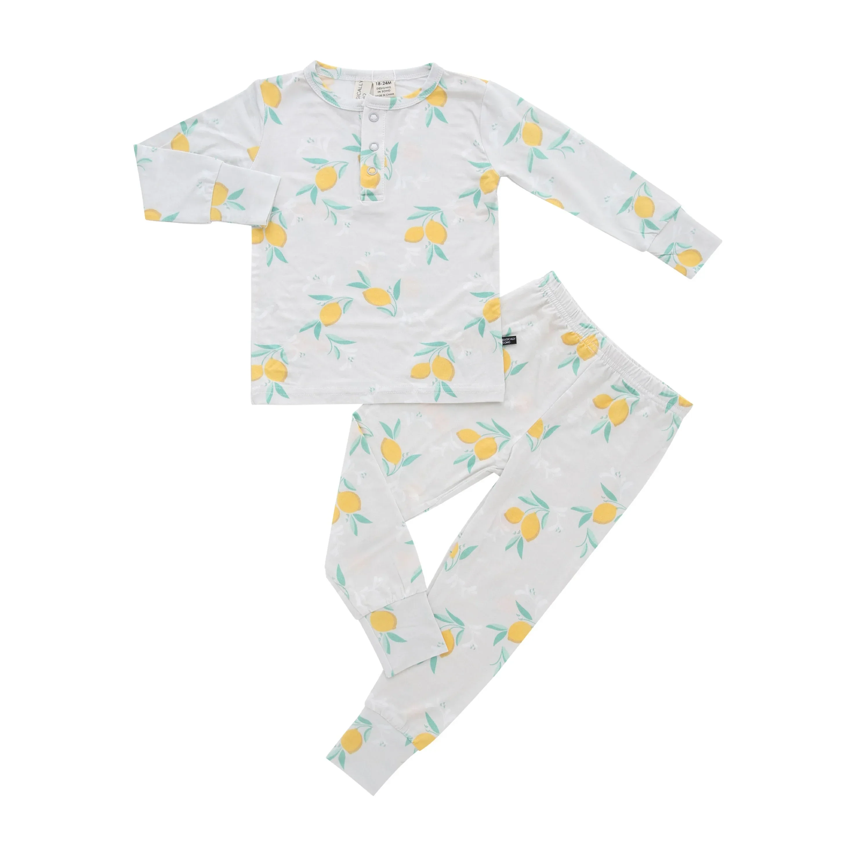 Amalfi Coast Lemon Gray Two-Piece Set - Image 3
