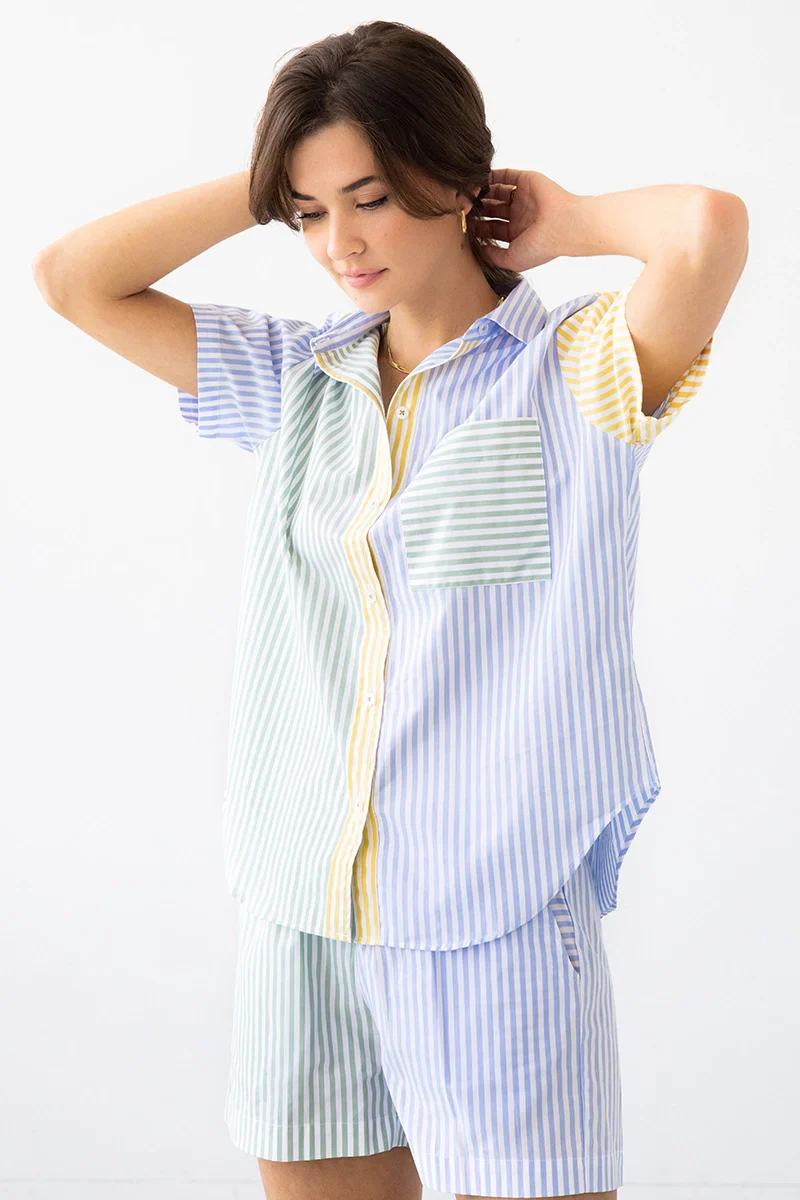 Amalfi Stripes Resort Short Set - Image 2