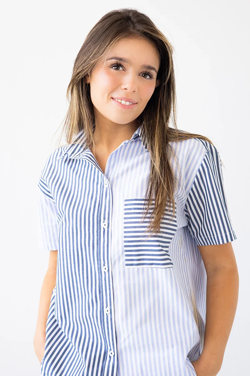 Amalfi Stripes Resort Short Set - Image 3