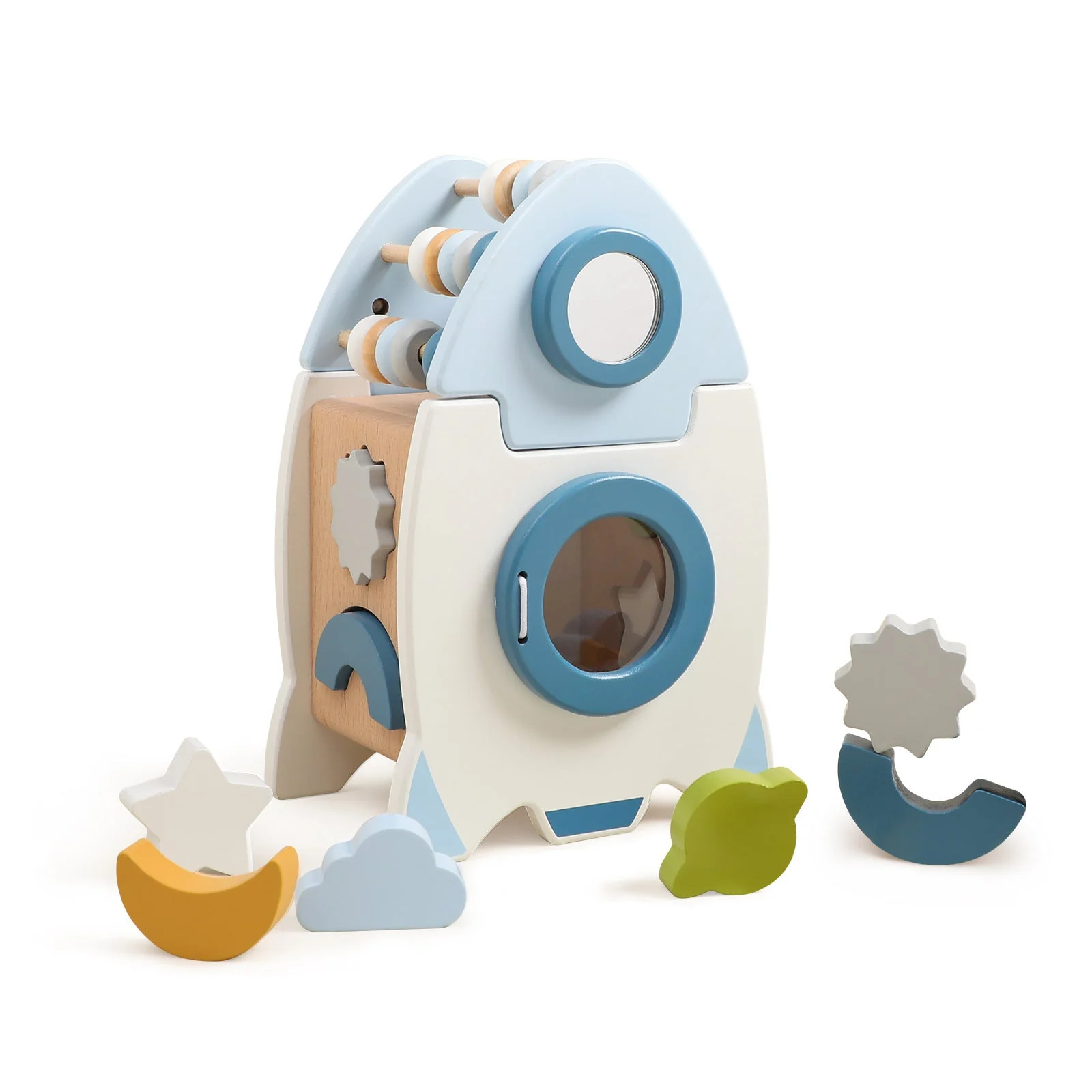 Amazon Baby Early Education Educational Stacking Rocket Boy Girl House Castle Assembling Toys - Image 3