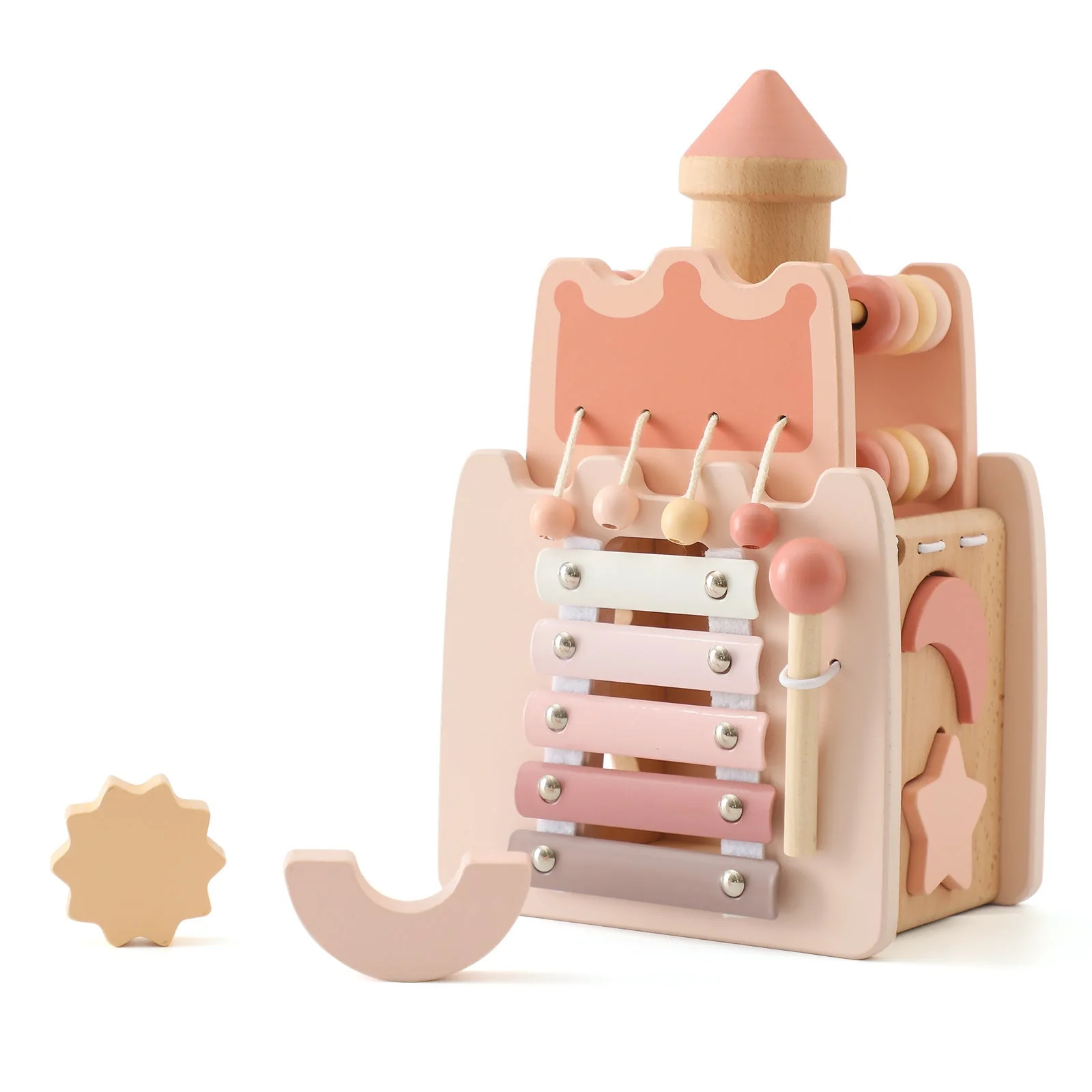 Amazon Baby Early Education Educational Stacking Rocket Boy Girl House Castle Assembling Toys - Image 6