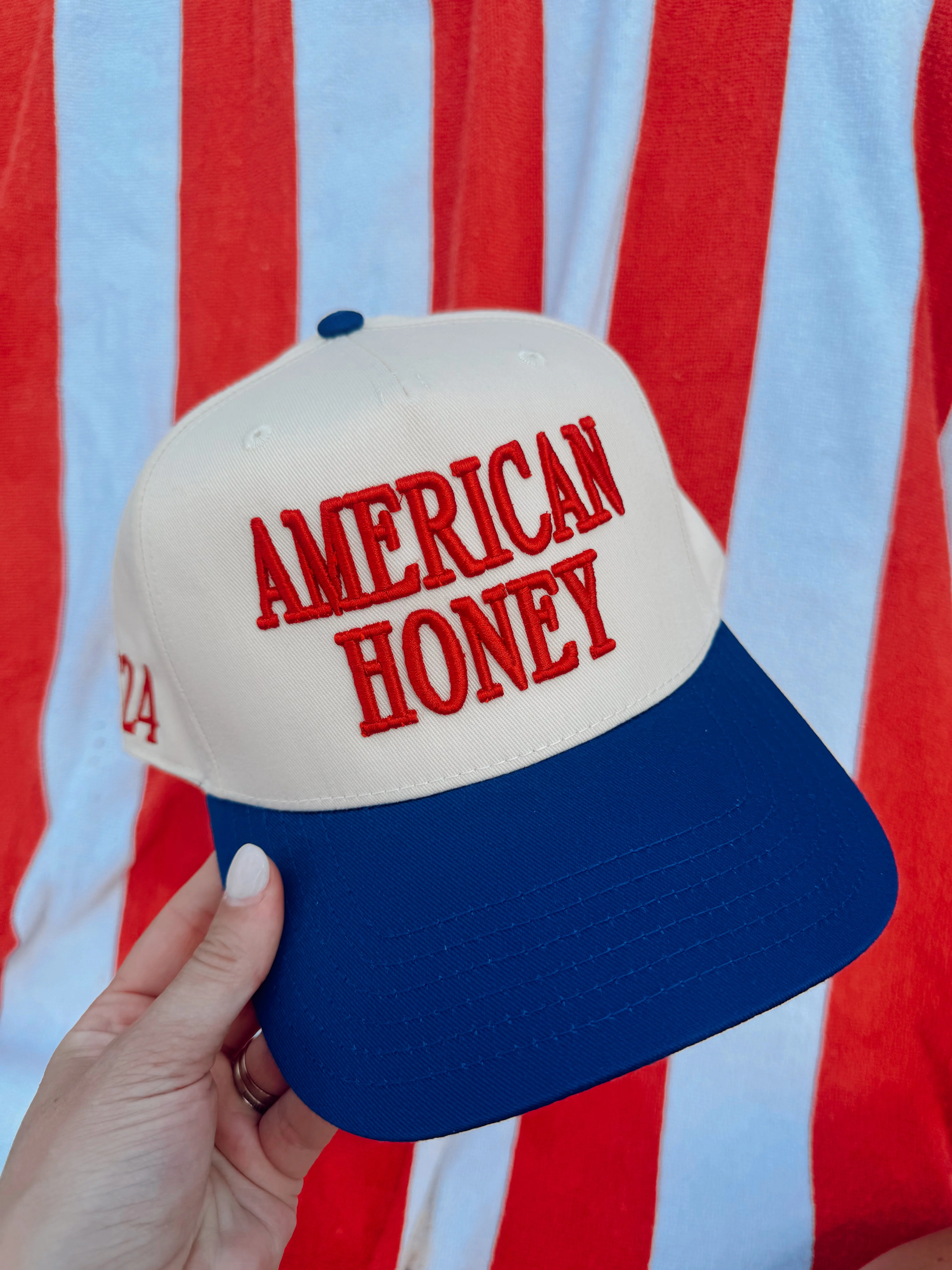 American Honey Vintage Trucker Hat - Image 7