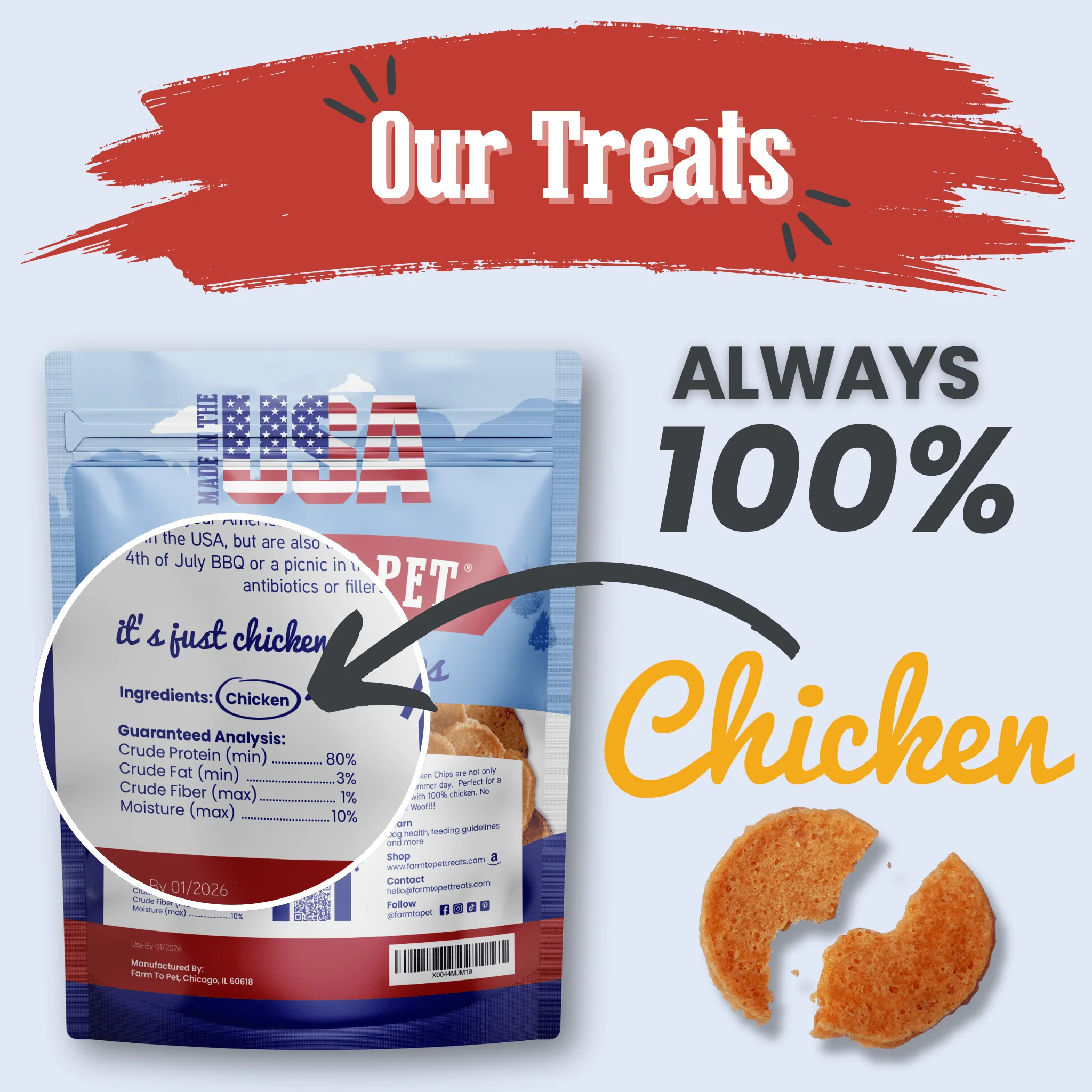 Americana Chicken Chips for Dogs | Celebrate with USA-made Dog Treats - Image 9