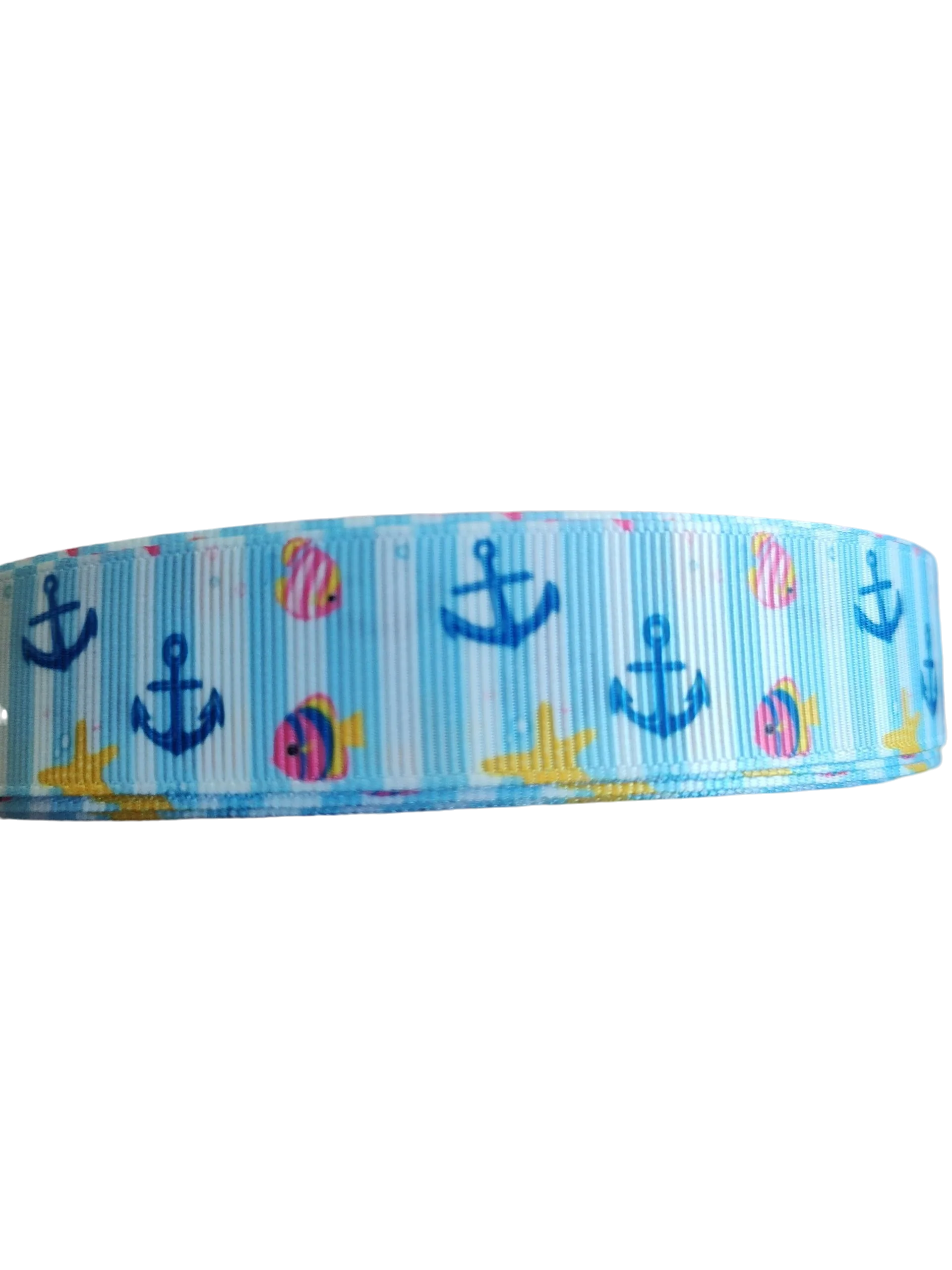 Anchors and Fish Nylon Dog Collar - Image 3