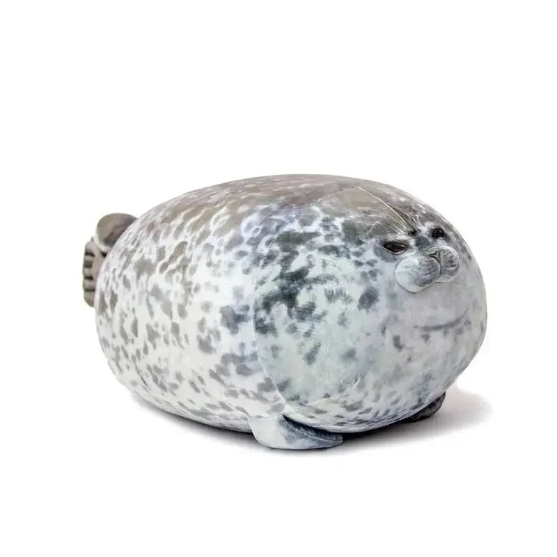 Angry Blob Seal Pillow – Cute 3D Chubby Sea Lion Plush Toy Gift - Image 5