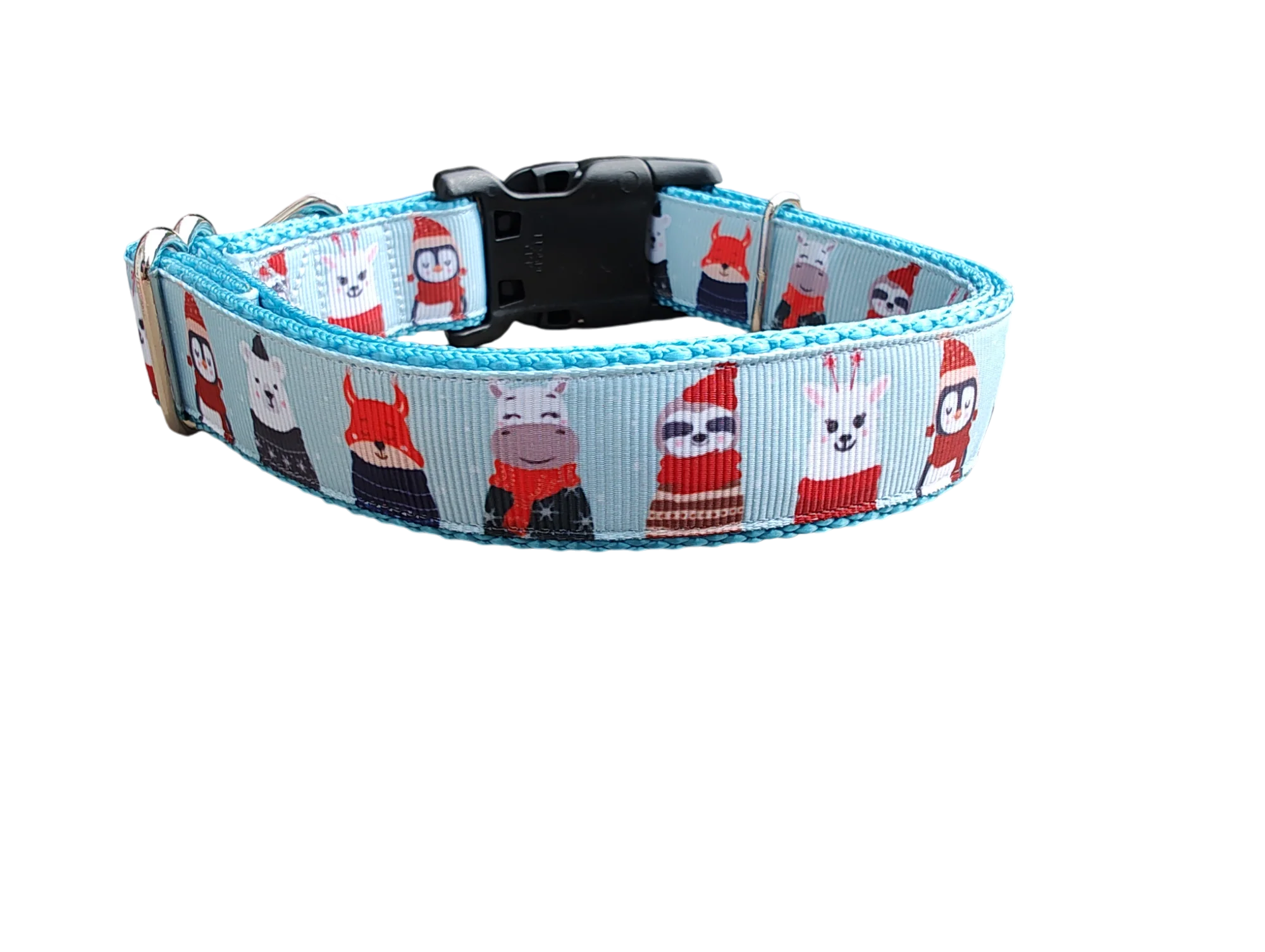 Animals in Sweaters Christmas Nylon Dog Collar - Image 2