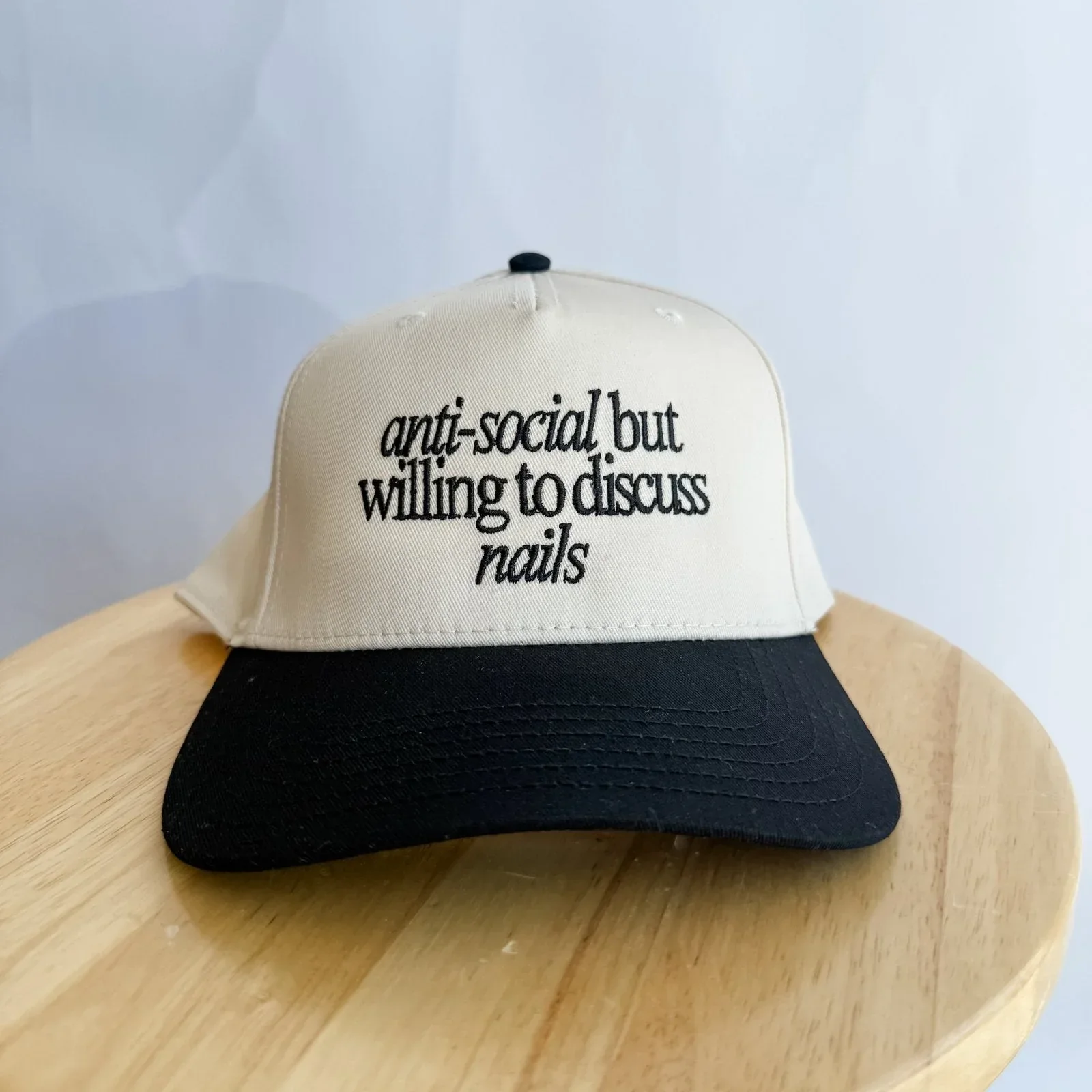 Anti-Social but willing to discuss - Trucker Hat - Image 2
