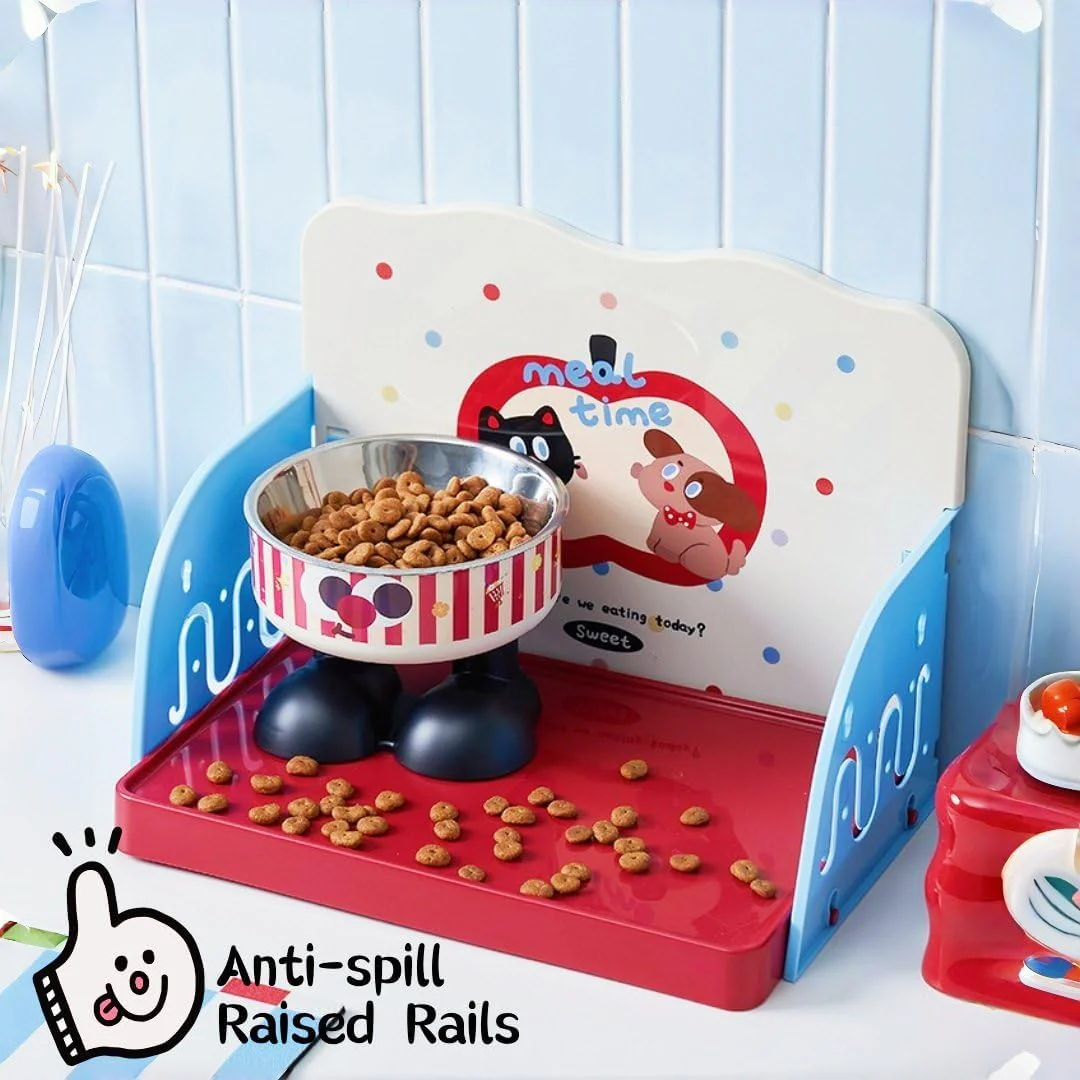 Anti-Spill Pet Feeding Tray with Splash Guard - Image 4