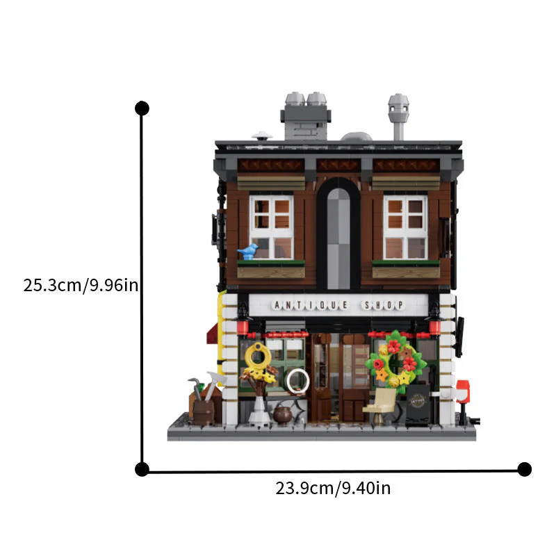 Antique Shop Assembled Building Block Toy Model - Image 5