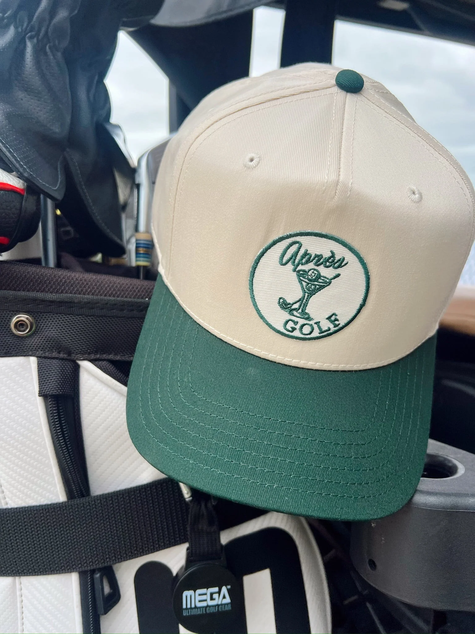 Apres Golf - Green Vintage Trucker Hat - Image 2
