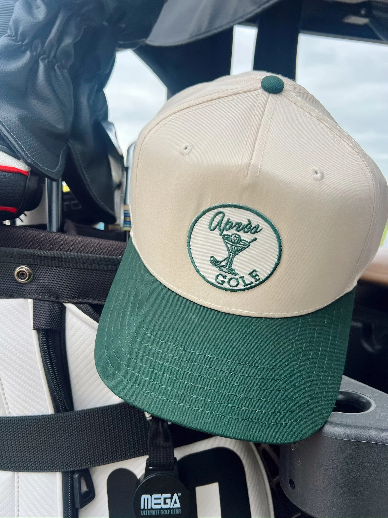 Apres Golf - Green Vintage Trucker Hat - Image 3
