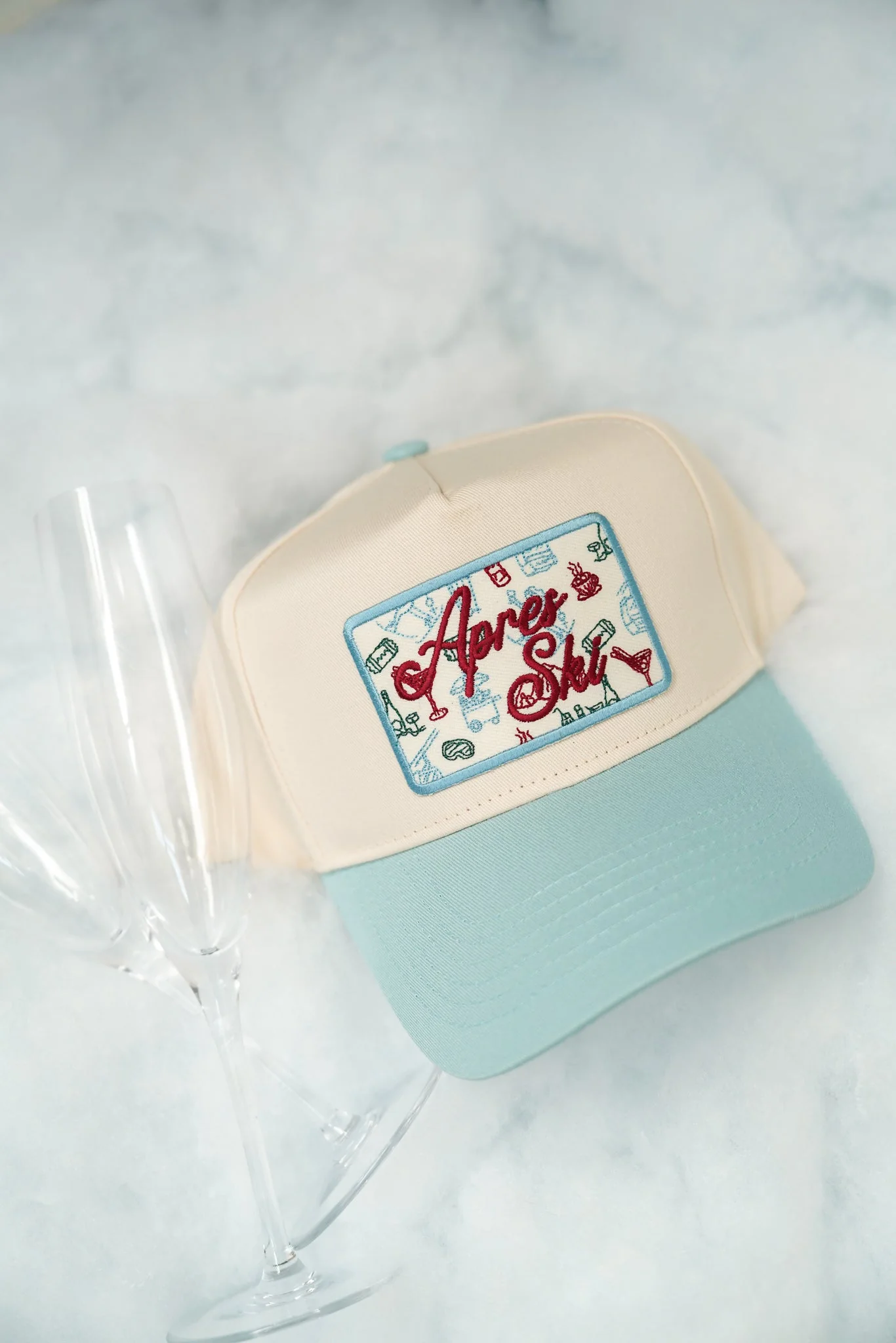Apres Ski - Baby Blue Vintage Trucker Hat - Image 6