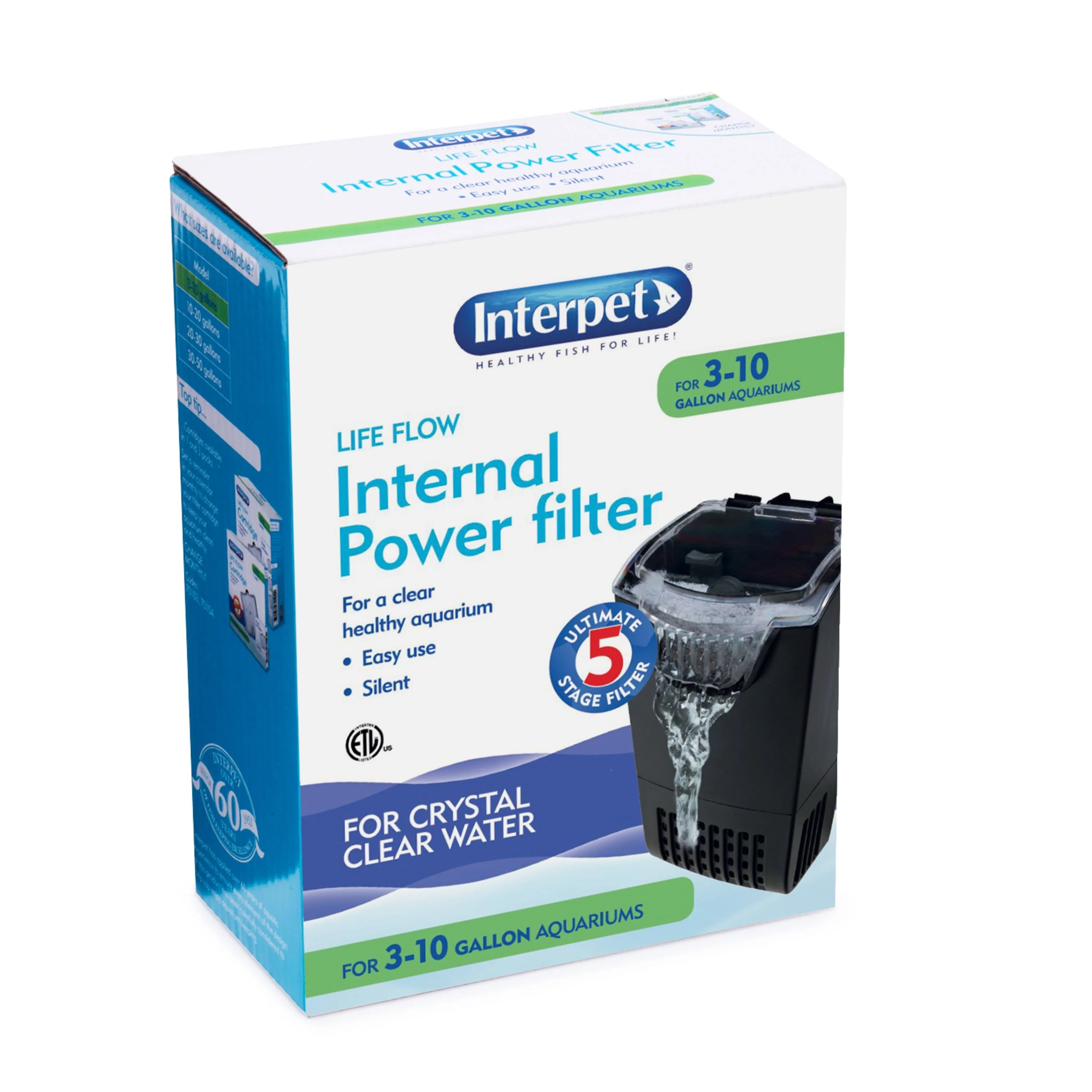 Aquarium Power Filter with 3 cartridges - Image 3