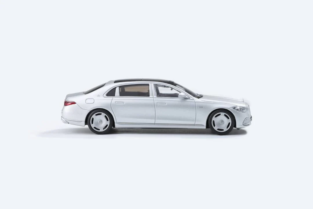 AR BOX 2021 Mercedes-Benz Maybach W223 Matte Silver 1:64 - Image 7