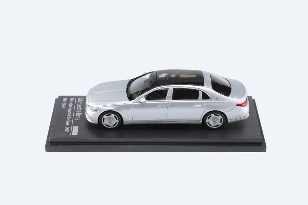 AR BOX 2021 Mercedes-Benz Maybach W223 Matte Silver 1:64 - Image 8